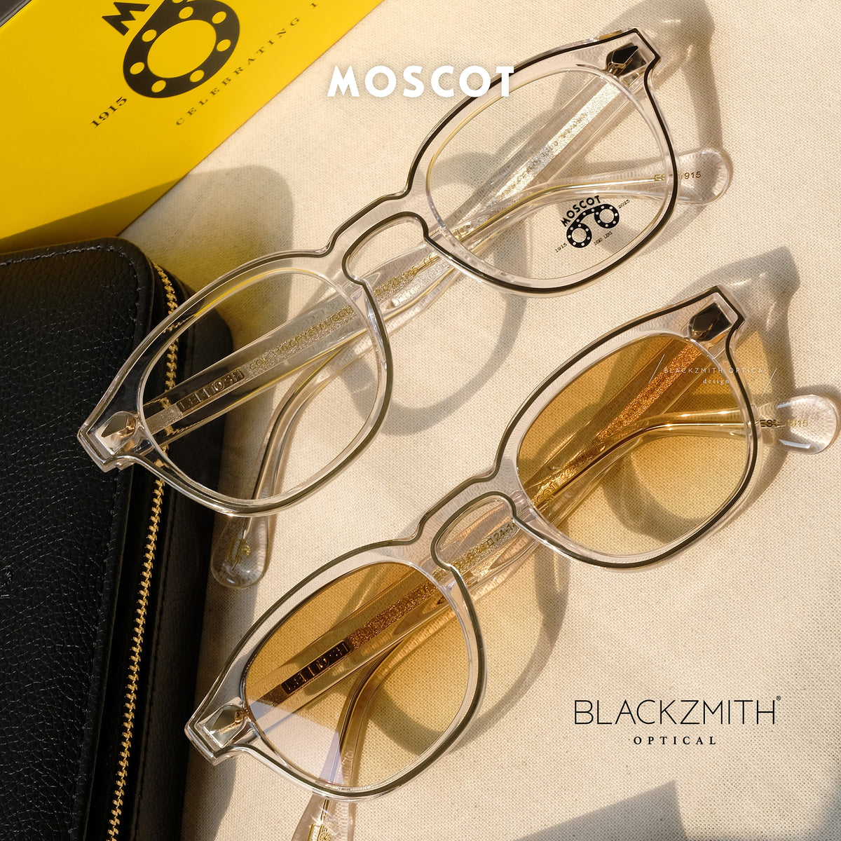 MOSCOT LEMTOSH-MP BLACK 46φ 110周年限定BOX Black ファッション MOSCOT LEMTOSH-MP BLACK 46φ 110周年限定BOX