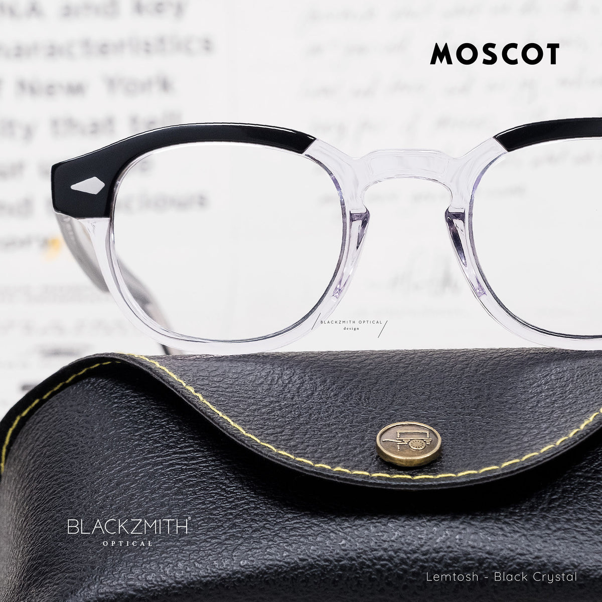 Moscot - Lemtosh Black Crystal – BLACKZMITH Optical