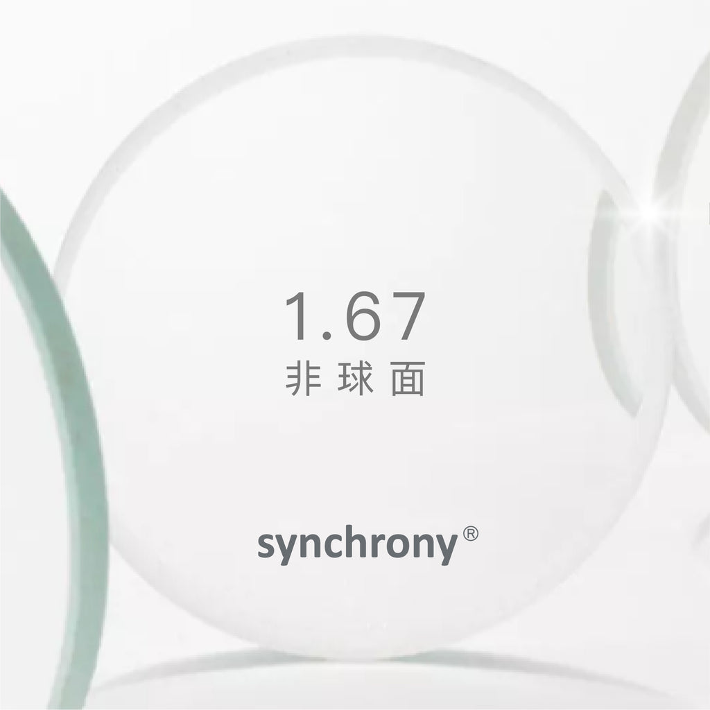 Carl Zeiss - Synchrony 1.67 Aspheric Lens Synchrony Finished SV 1.67 AS HMC+ (Range between 0.00 to -8.00)