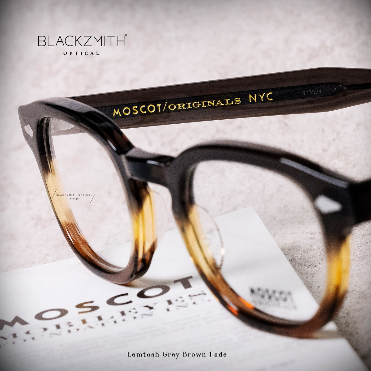 [人気]MOSCOT　LEMTOSH 46 GREY BROWN FADE LEMTOSH MONOCHROME GREY-BROWN FADE | Tinted Glasses – MOSCOT NYC