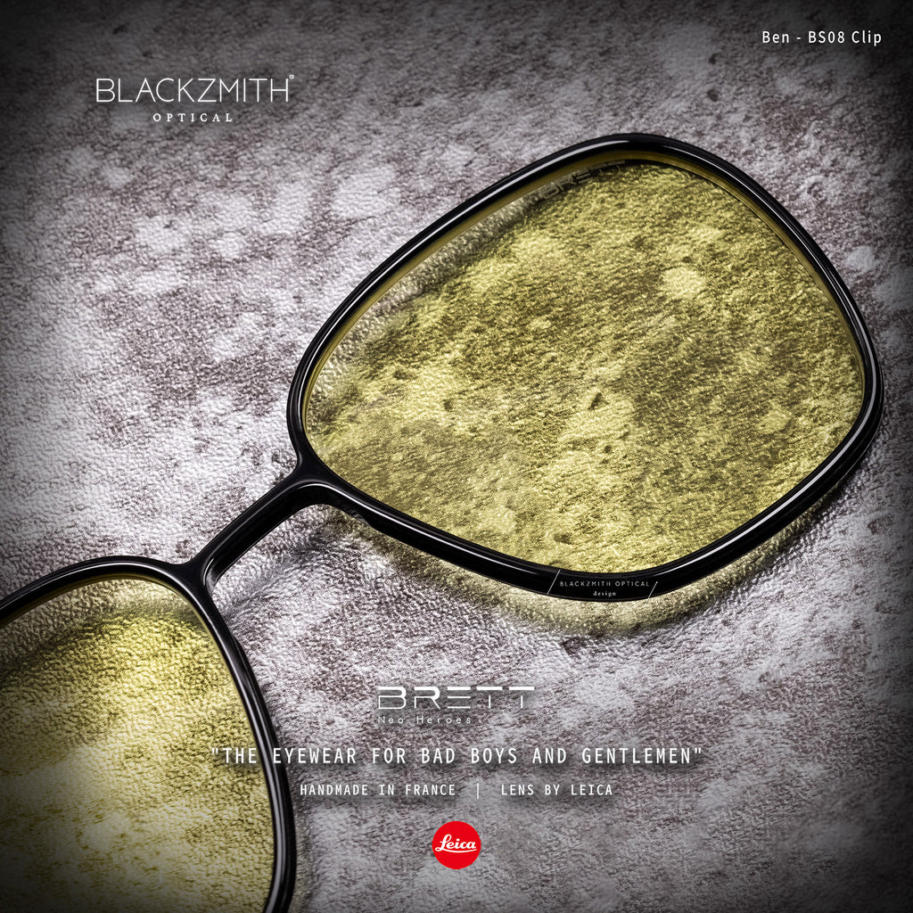 BRETT-Qstom-Ben Clip on-BS03 Leica Polarized Lenses (CLIP ON只適用Qstom-Ben眼鏡)【 Blackzmith Exclusive Limited Edition】