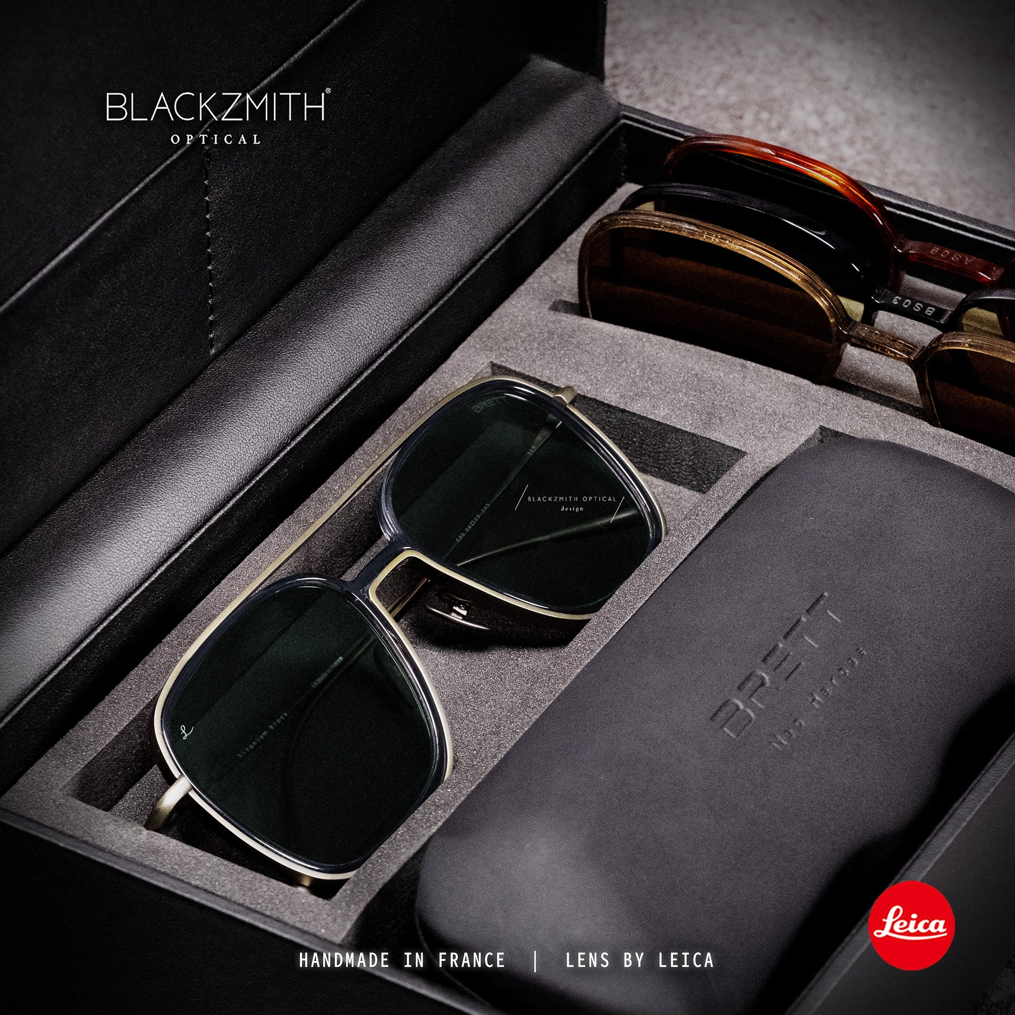 BRETT-Qstom-Ben-C06-Gun with BS08-Clip Set (Leica Polarized Lenses)【 Blackzmith Exclusive Limited Edition】