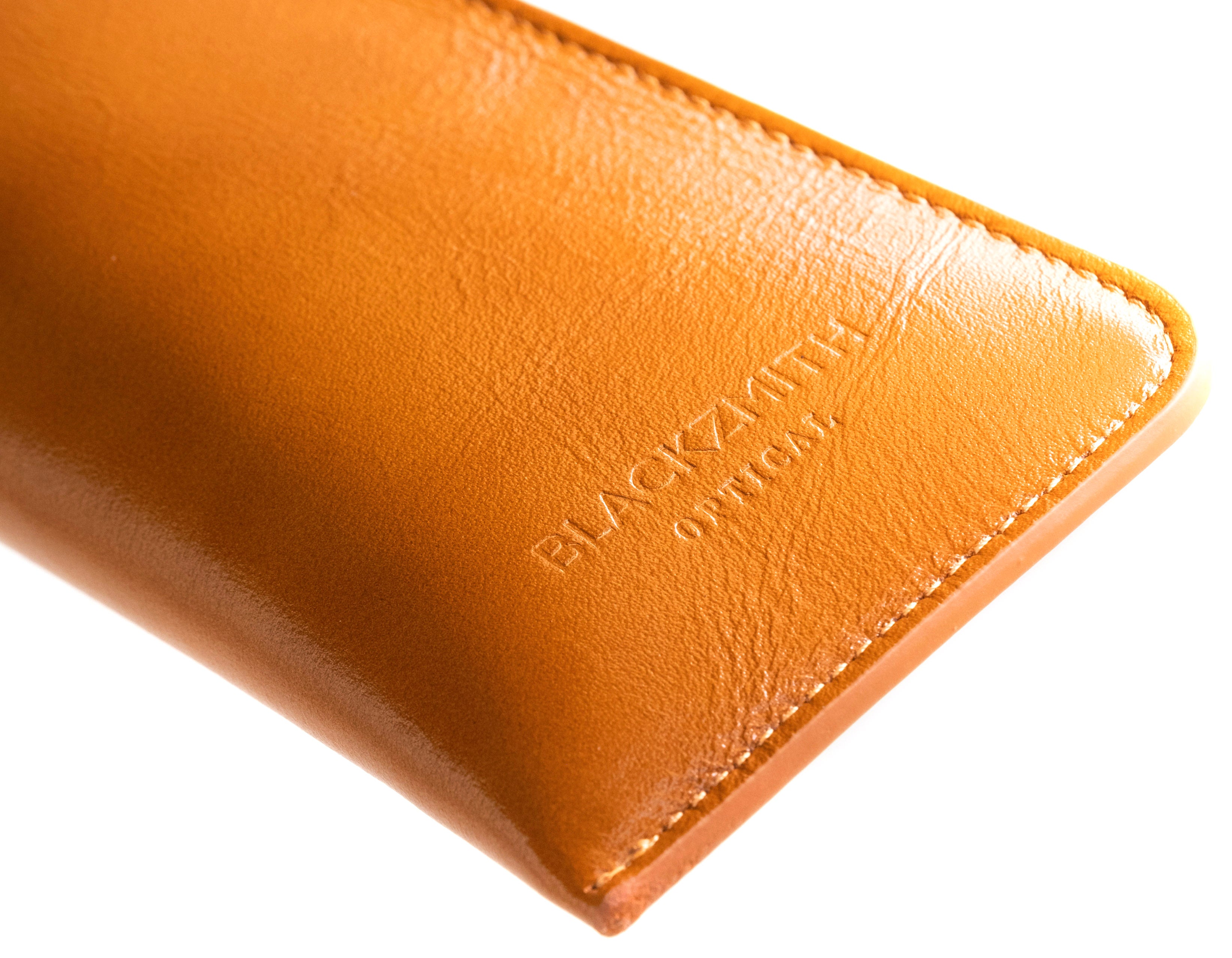 Blackzmith 專屬刻名手造柔軟皮革眼鏡套 Blackzmith Handmade Soft Leather Eyewear Case with Personalized Engraving(可放1副)