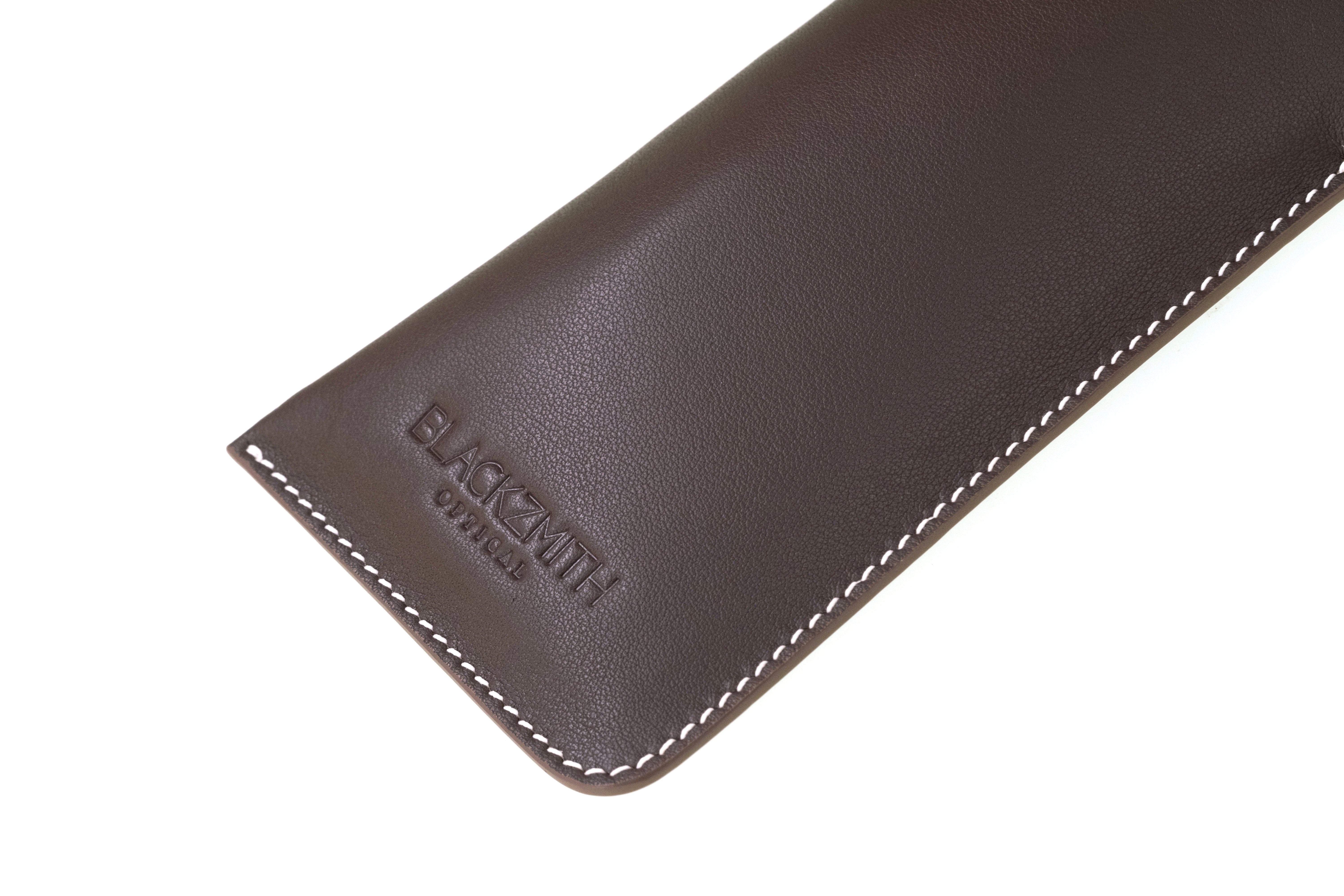 BLACKZMITH 專屬刻名手造超柔軟皮革眼鏡套 (附有可拆式掛繩) BLACKZMITH Handmade Ultra-Soft Leather Eyewear Case (with Detachable Strap) with Personalized Engraving(可放1副)