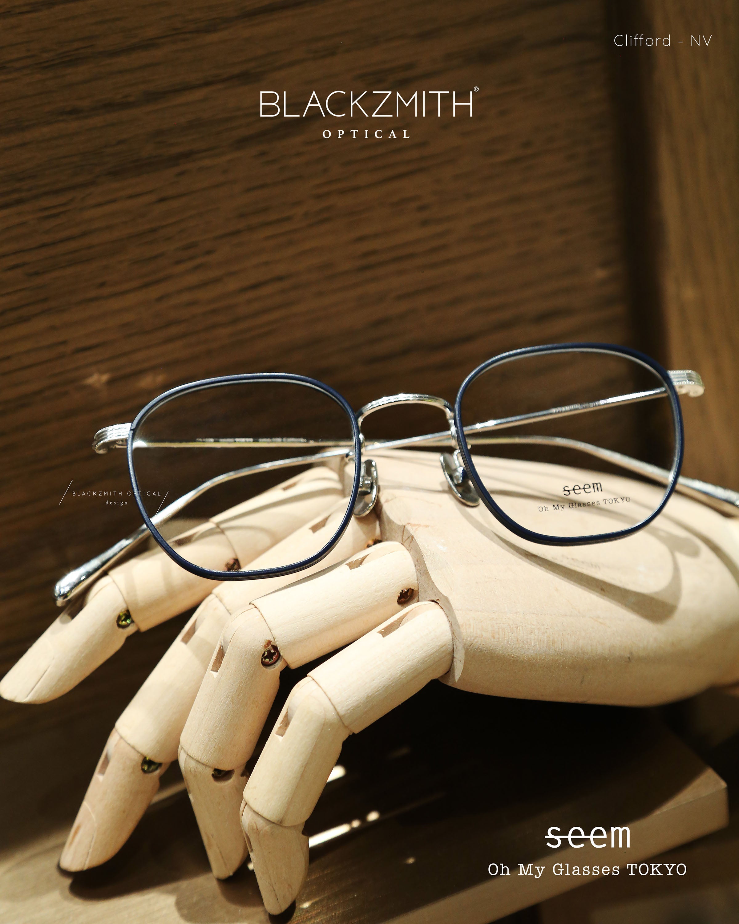 Oh My Glasses - Clifford omg-108-NV-46【Seem Collection】【New】