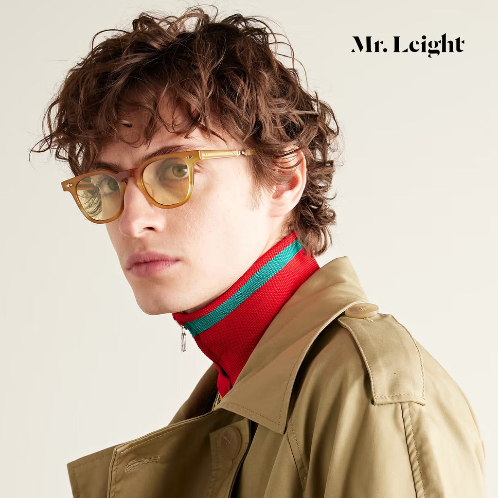 Mr. Leight - Dean C 44 Honey Tortoise-12K White Gold【New】