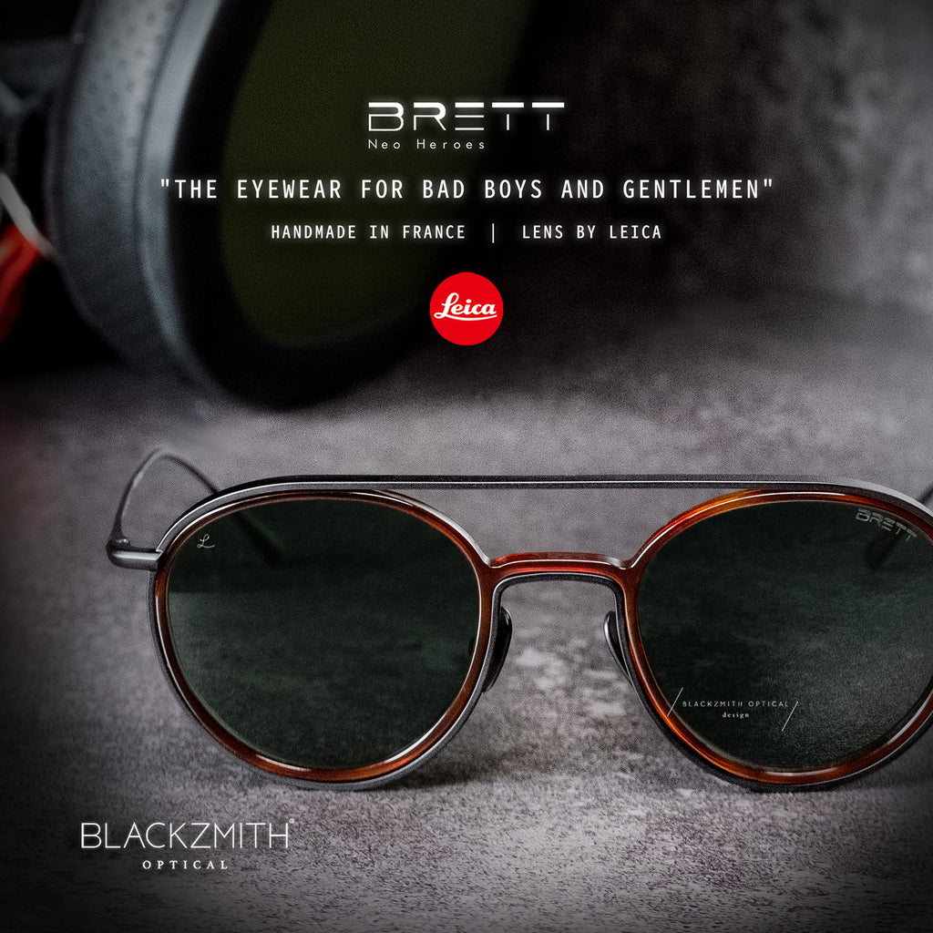 BRETT-Qstom-Desmond-C03-Black with AS09-Clip Set (Leica Polarized Lenses)【 Blackzmith Exclusive Limited Edition】