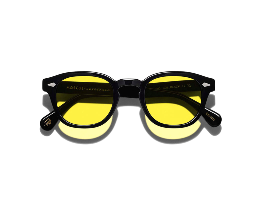 Moscot - Lemtosh Monochrome- Base 2 SUN Black-Mellow Yellow Lens【New】