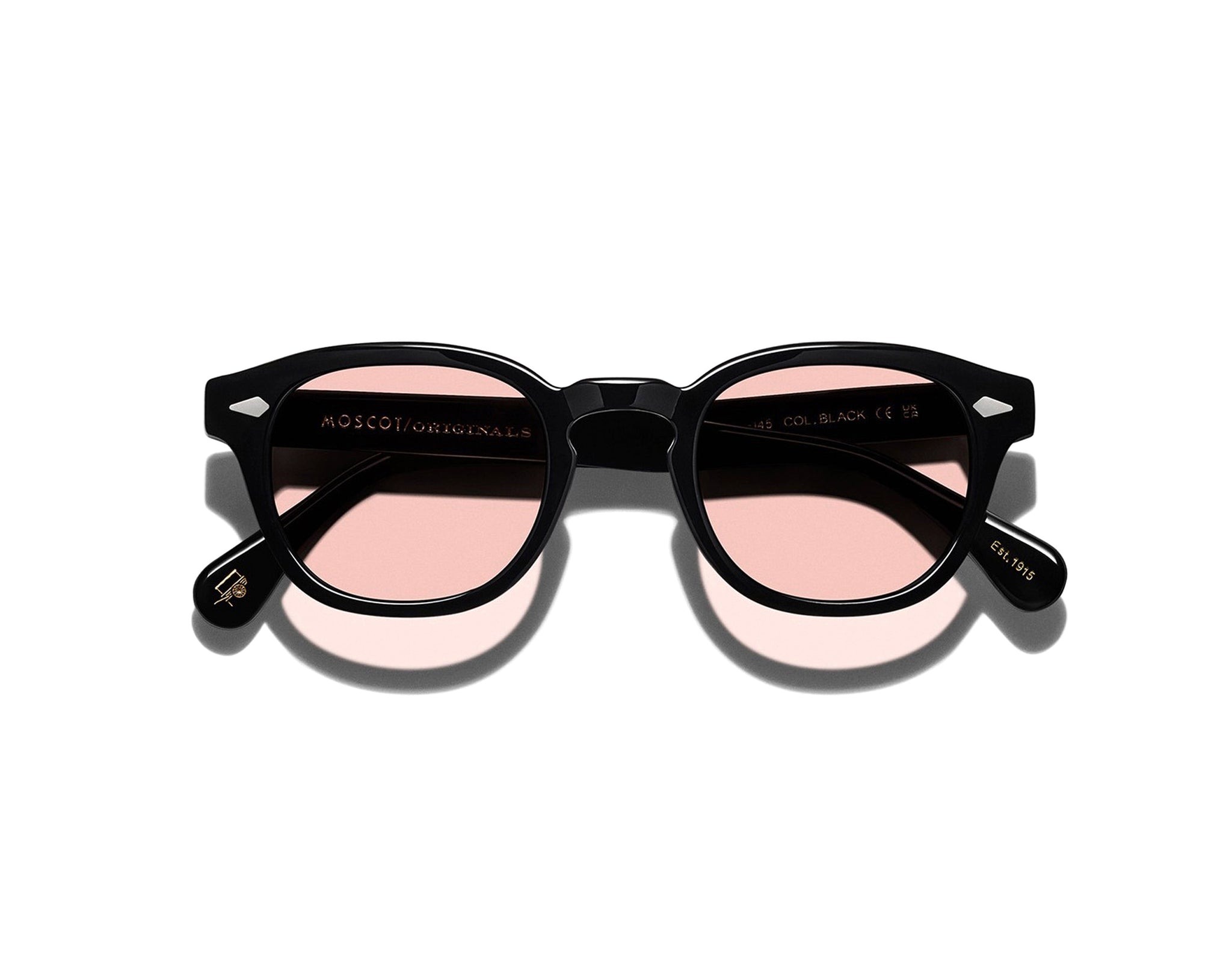 小物 MOSCOT LEMTOSH (BLACK ECRU) Moscot - Lemtosh Monochrome - Base 2 SUN Black - NY Rose Lens [New