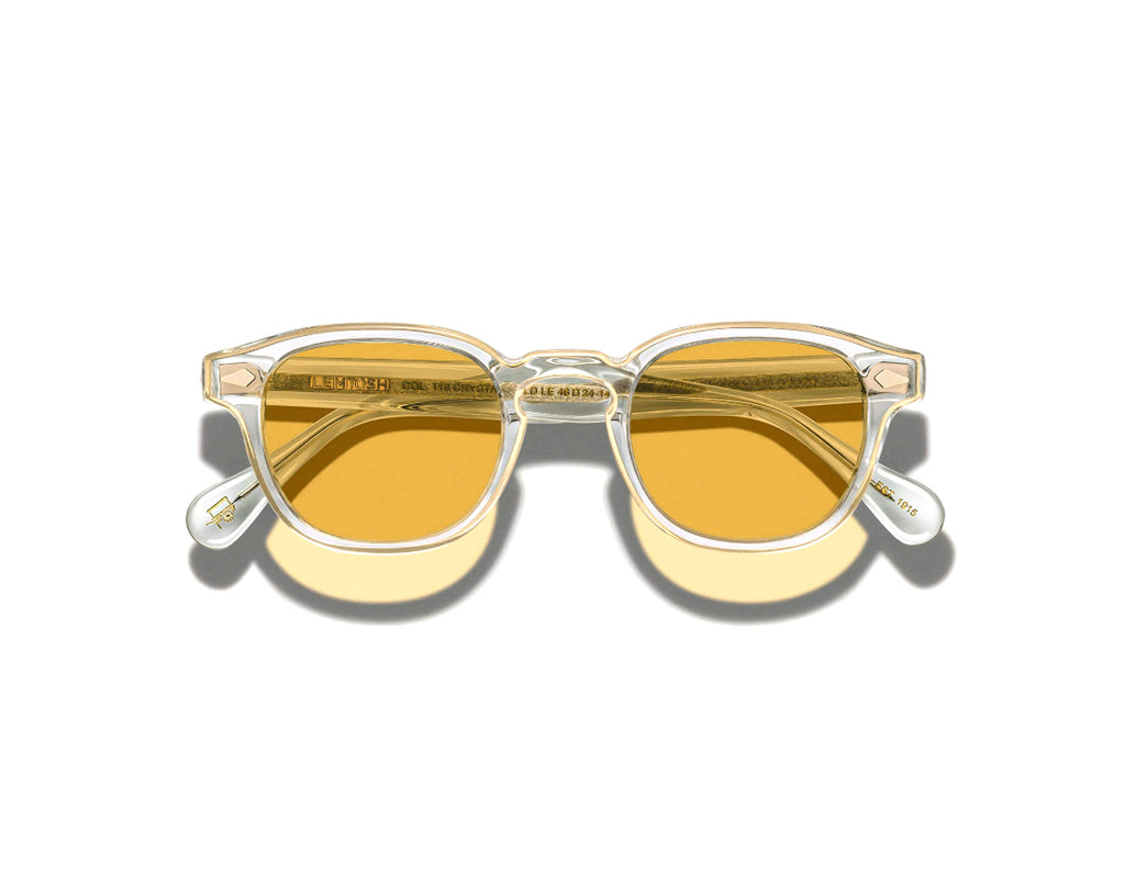 Moscot - Lemtosh 110 Crystal Gold Sun - Amber Lens【110th Anniversary Limited Edition - Sold Out】
