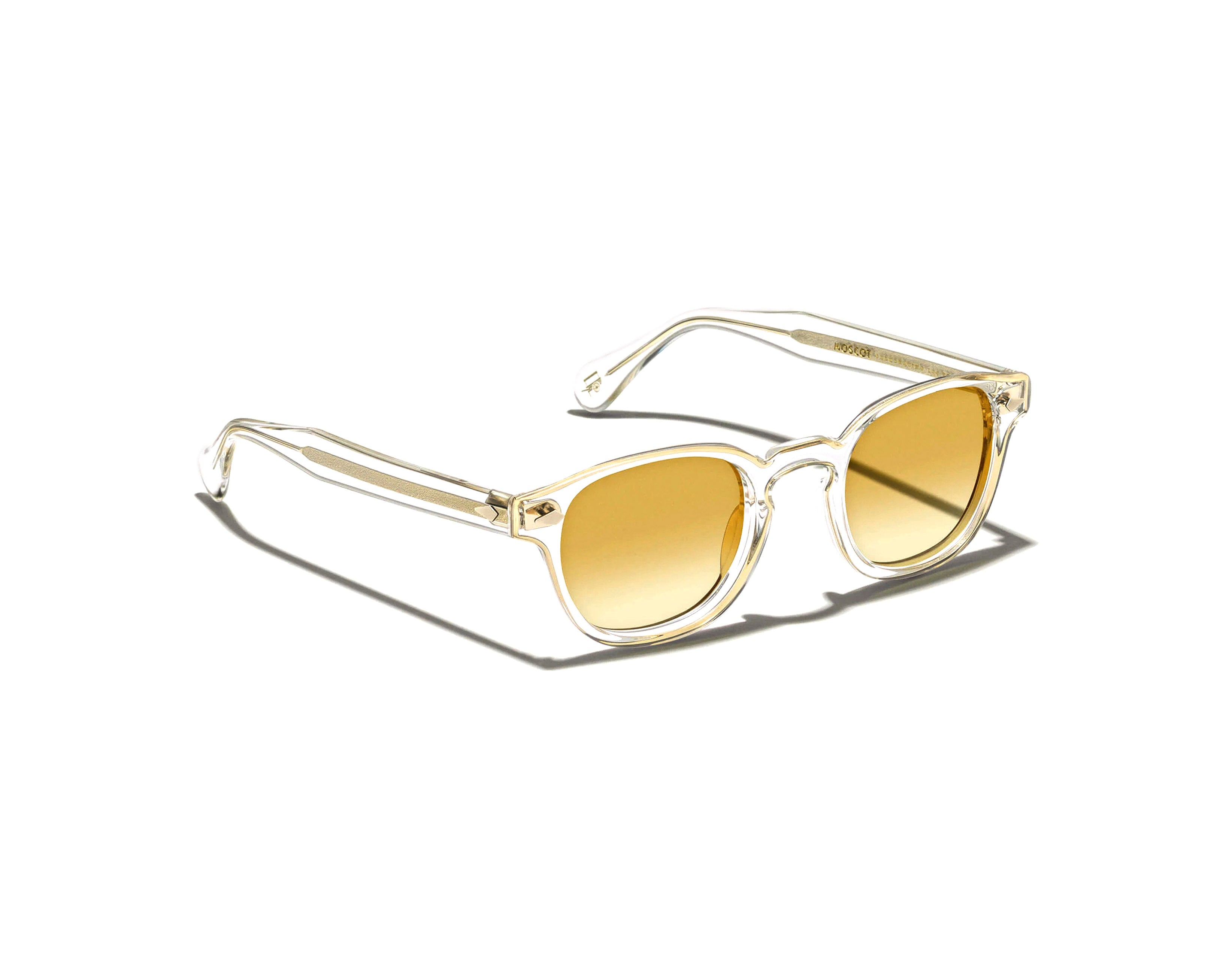 Moscot - Lemtosh 110 Crystal Gold Sun - Chestnut Fade Lens【110th Anniversary Limited Edition】
