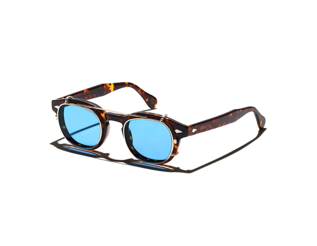 Moscot - Lemtosh Tortoise &  ClipTosh Gold Celebrity Blue(Clip Set)