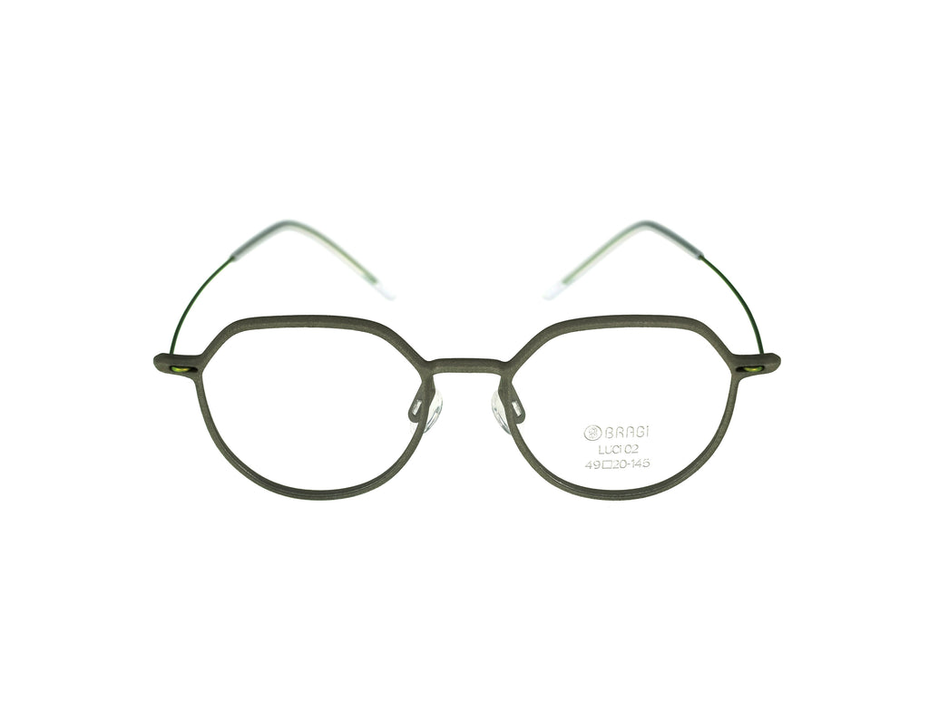 Blackzmith 3D Printing Eyewear - Luci 02 -Ti 06 -250-Grey Green【New】