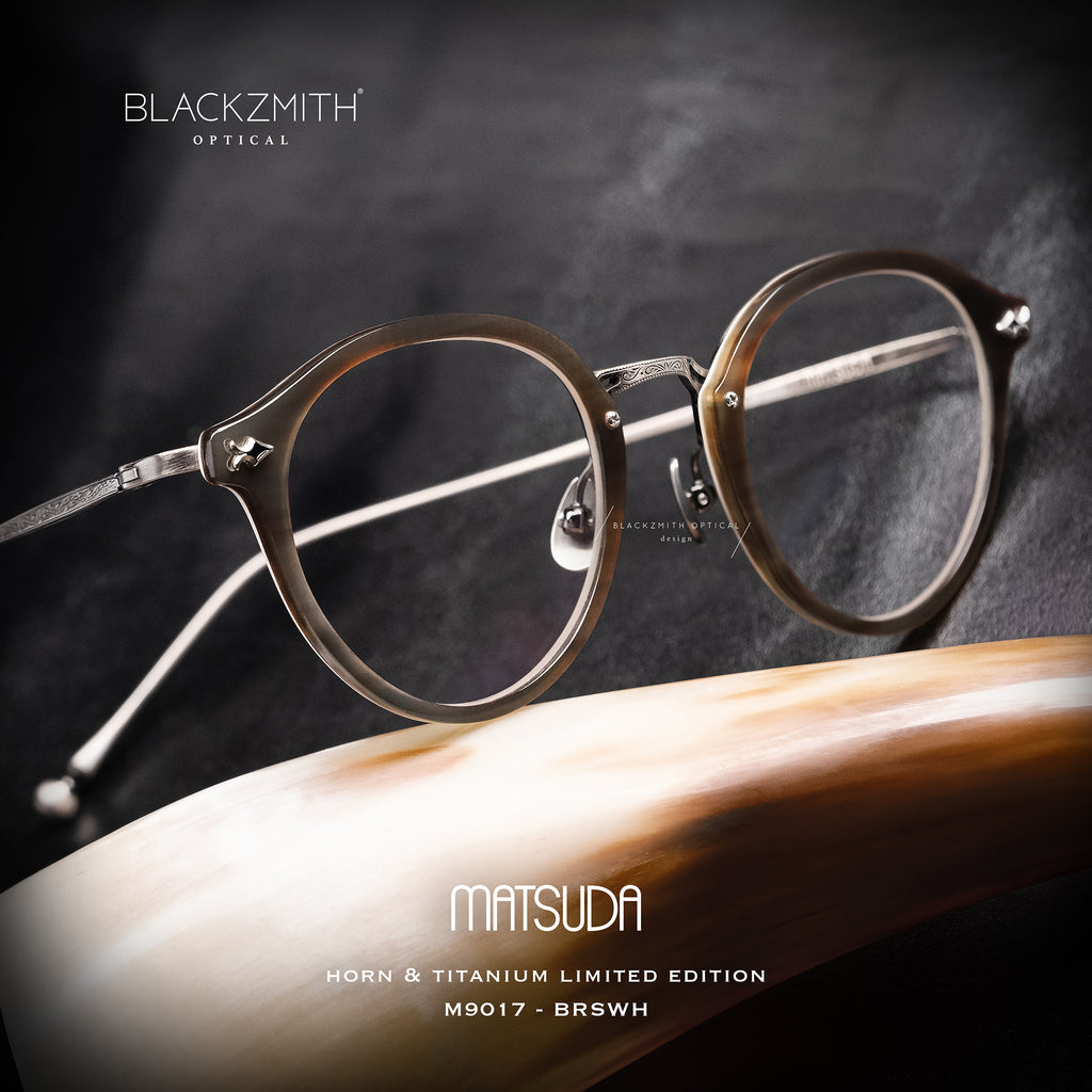 Matsuda - M9017 - BRS/WH Horn & Titanium Special Limited Edition 專屬木盒套裝【New】