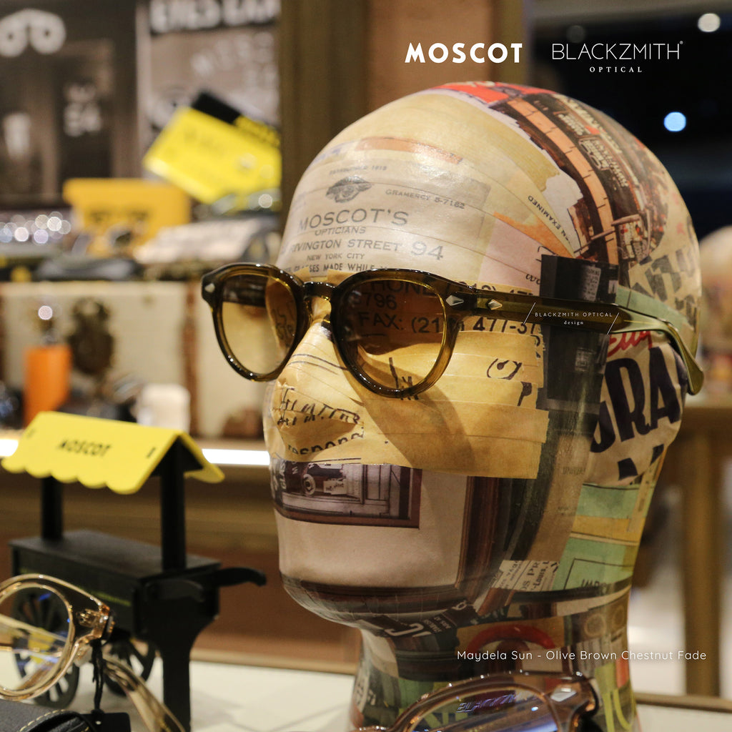 Moscot - Maydela Olive Brown- Chestnut Fade Lens-SUN【New】