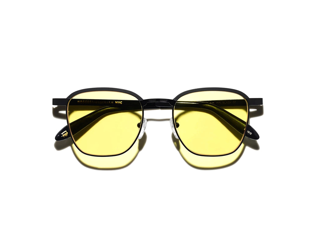 Moscot - Mish Sun-Matte/Shiny Black-Yellow Lens (51)【Pre-order Now】