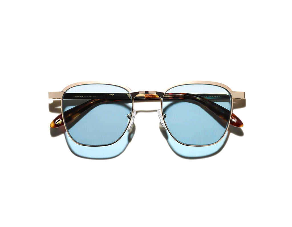 Moscot - Mish Sun-Matte/Shiny Gold DG-37 Blue Lens (51)【Pre-order Now】