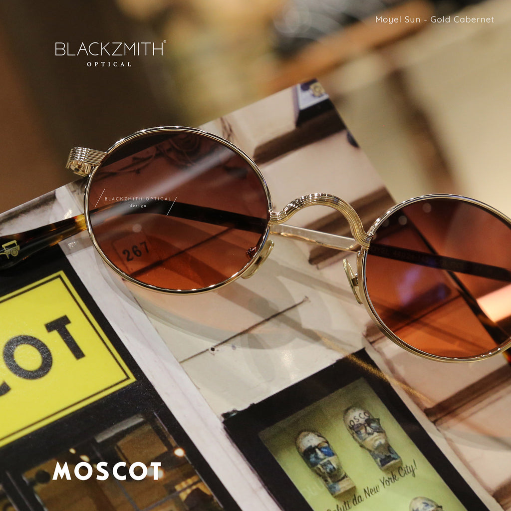Moscot -  Moyel Gold- Cabernet Lens-SUN【New】