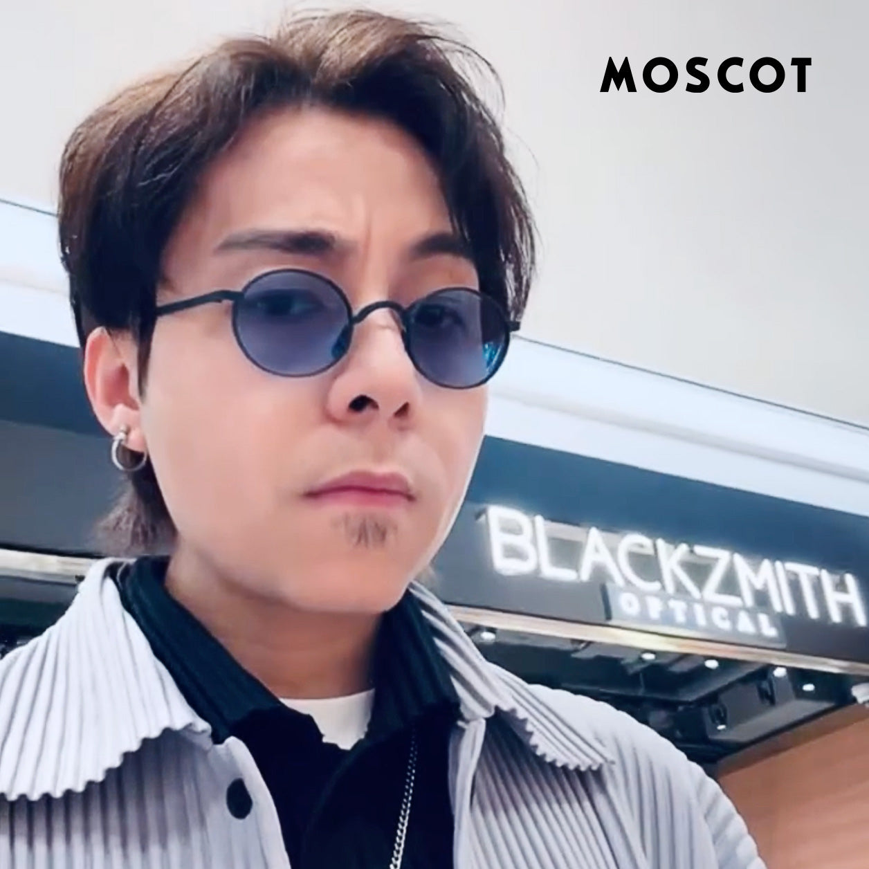 Moscot - Moyel Navy- Celebrity Blue Lens-SUN【Pre-order Now】