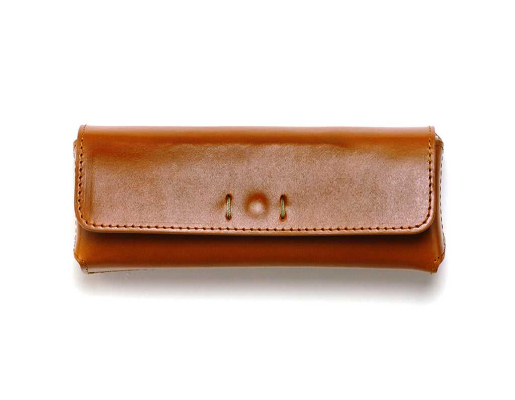 Diffuser Tokyo - Oil Leather Rect Eyewear Case 油皮長方形眼鏡盒-Camel & Light Brown【Blackzmith Exclusive Limited Edition】