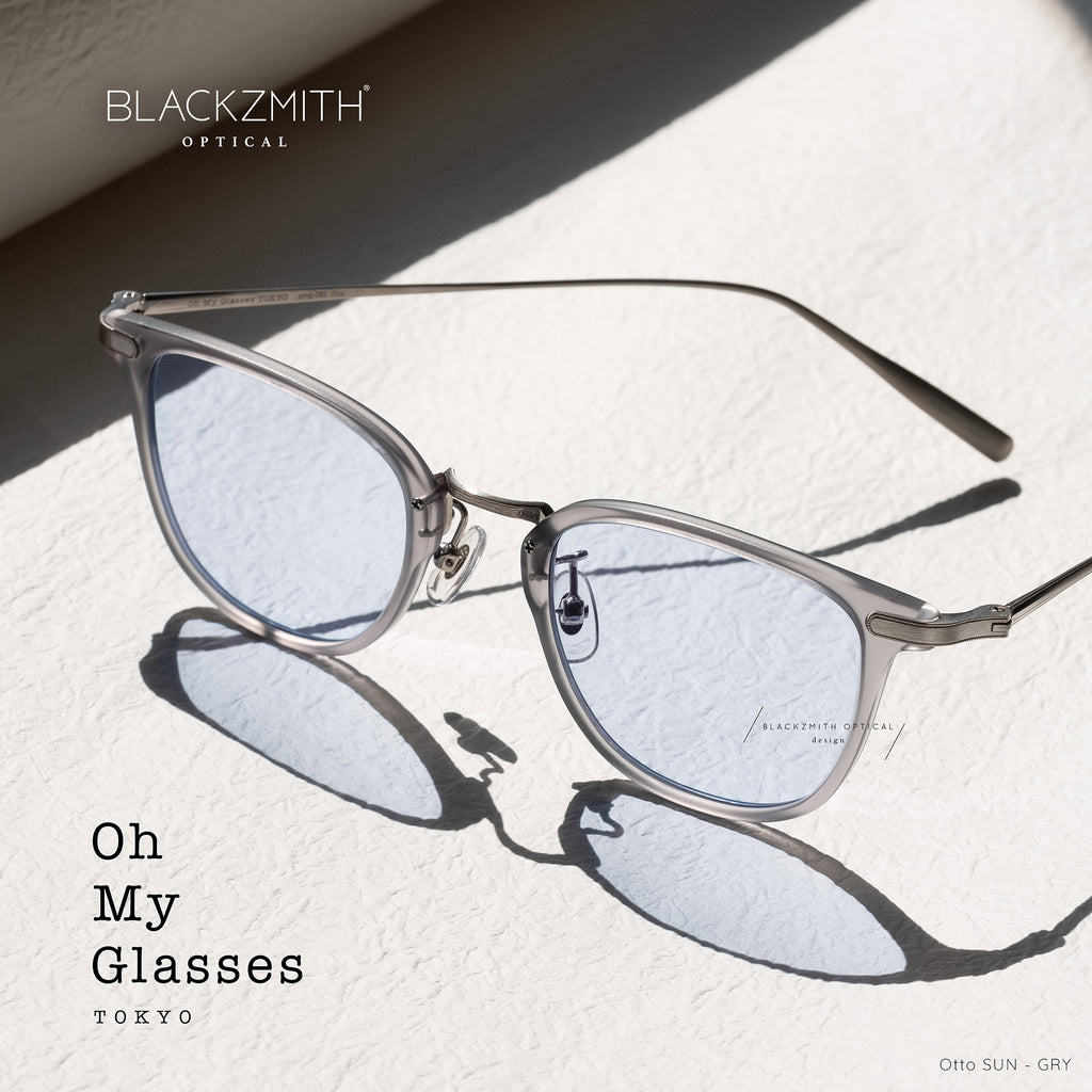 Oh My Glasses - Otto omg-082-GRY-50-SUN(Grey Blue Lens)【New】