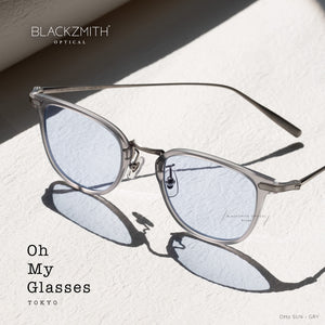 Oh My Glasses - Otto omg-082-GRY-50-SUN(Grey Blue Lens)【New】