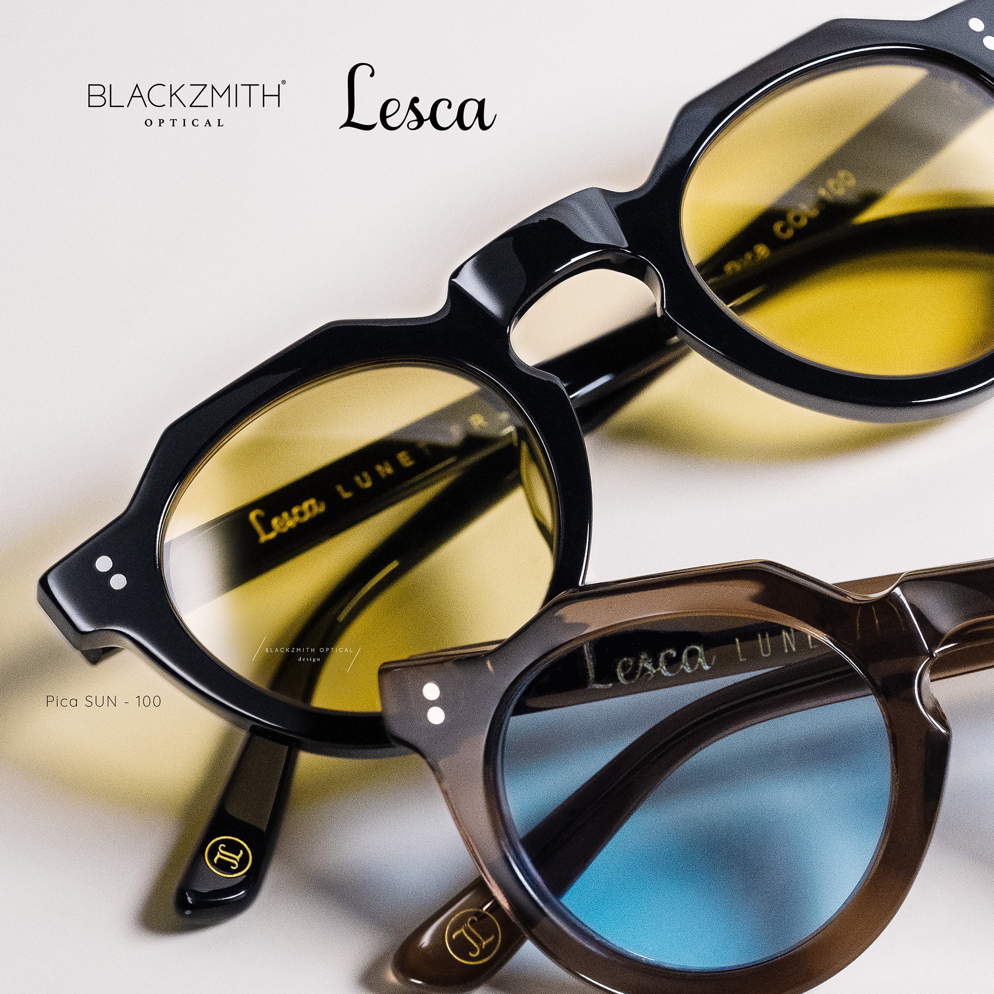 Lesca Lunetier - Pica-100-SUN(Special Limited Version with Light Yellow Lens )【New】