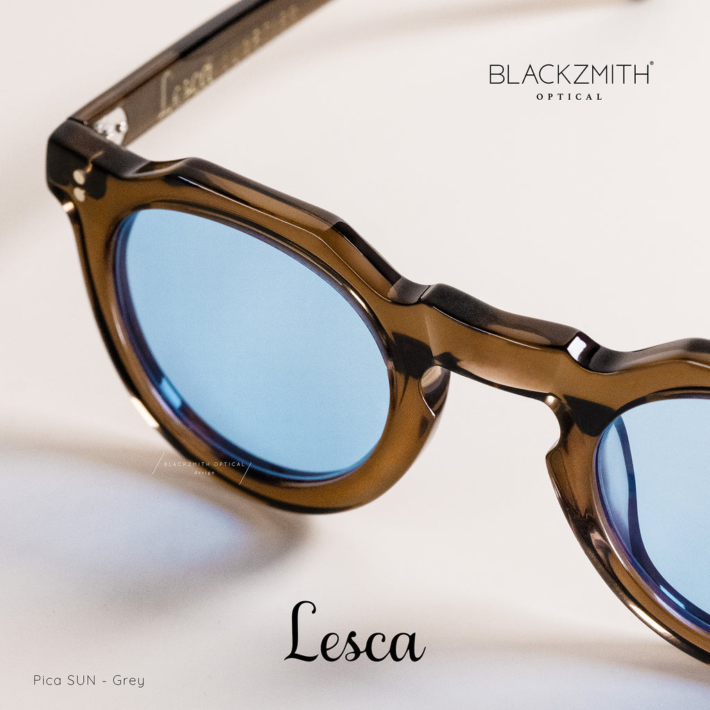 Lesca Lunetier - Pica-Grey-SUN (Blackzmith Exclusive Limited Version with Light Blue Lens )【Pre-order Now】