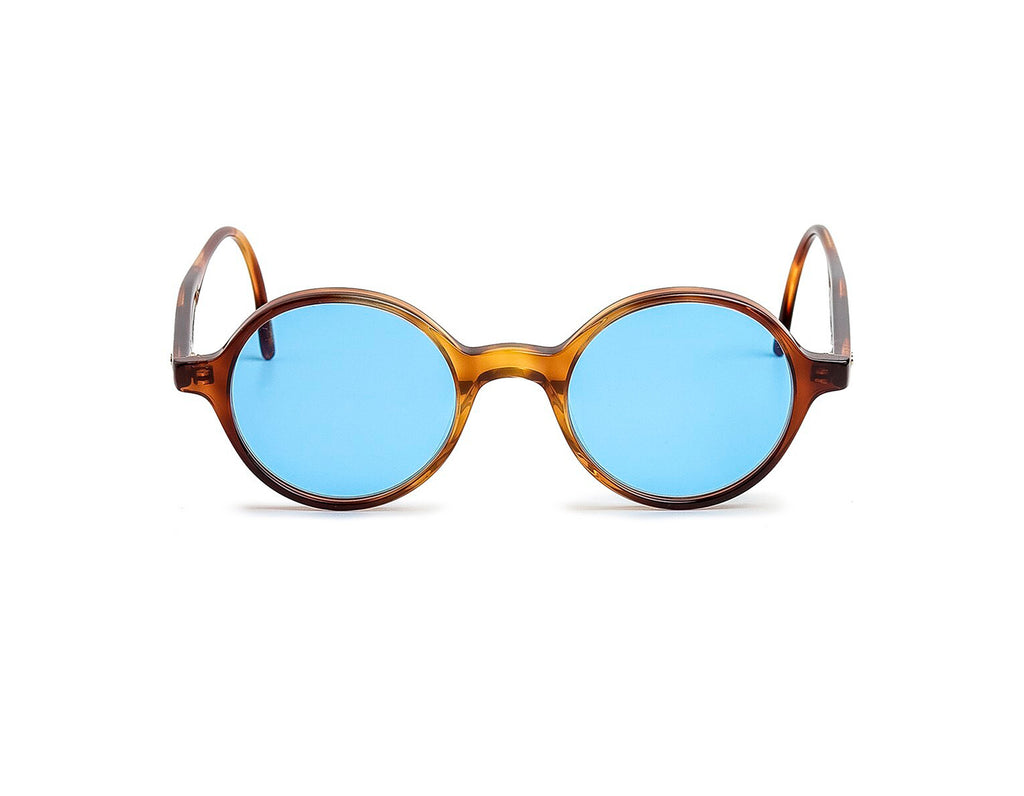 Moscot -Scooch Sun-Tobacco-Celebrity Blue Lens【New】