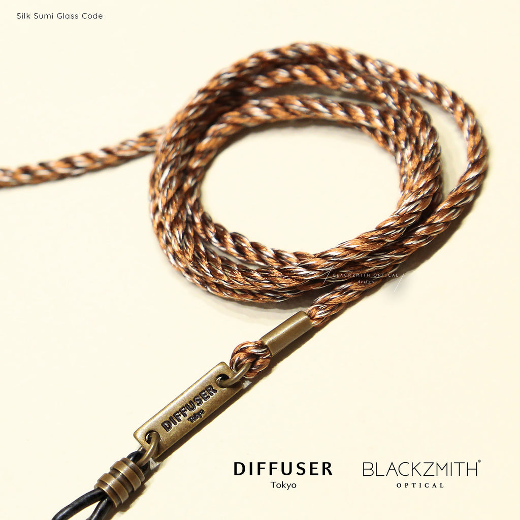 Diffuser Tokyo - Silk Sumi Glasses Code 絲質混紡眼鏡繩-Brown【Blackzmith Exclusive Limited Edition - Pre-order Now】