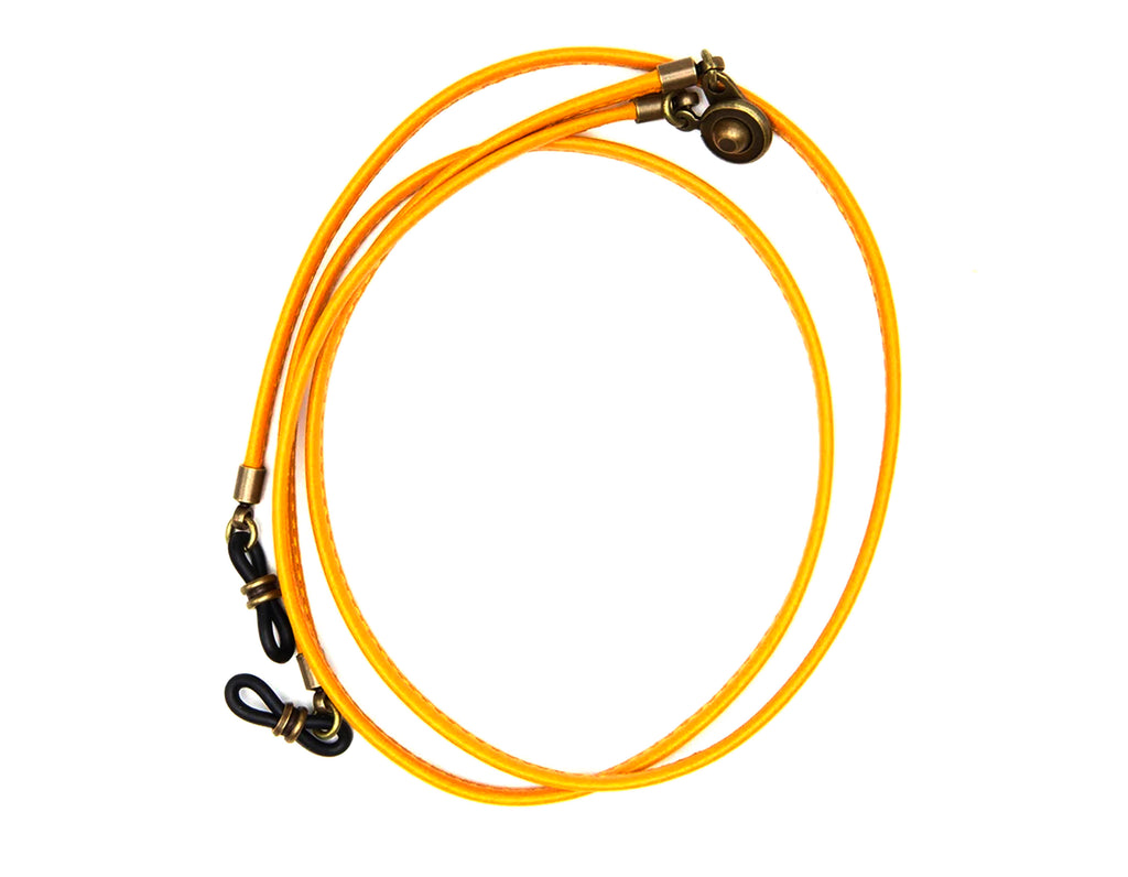 Diffuser Tokyo - Stich Leather Detachable Glass code 可拆式金屬扣眼鏡皮繩 - Yellow【 Blackzmith Exclusive Limited Edition】