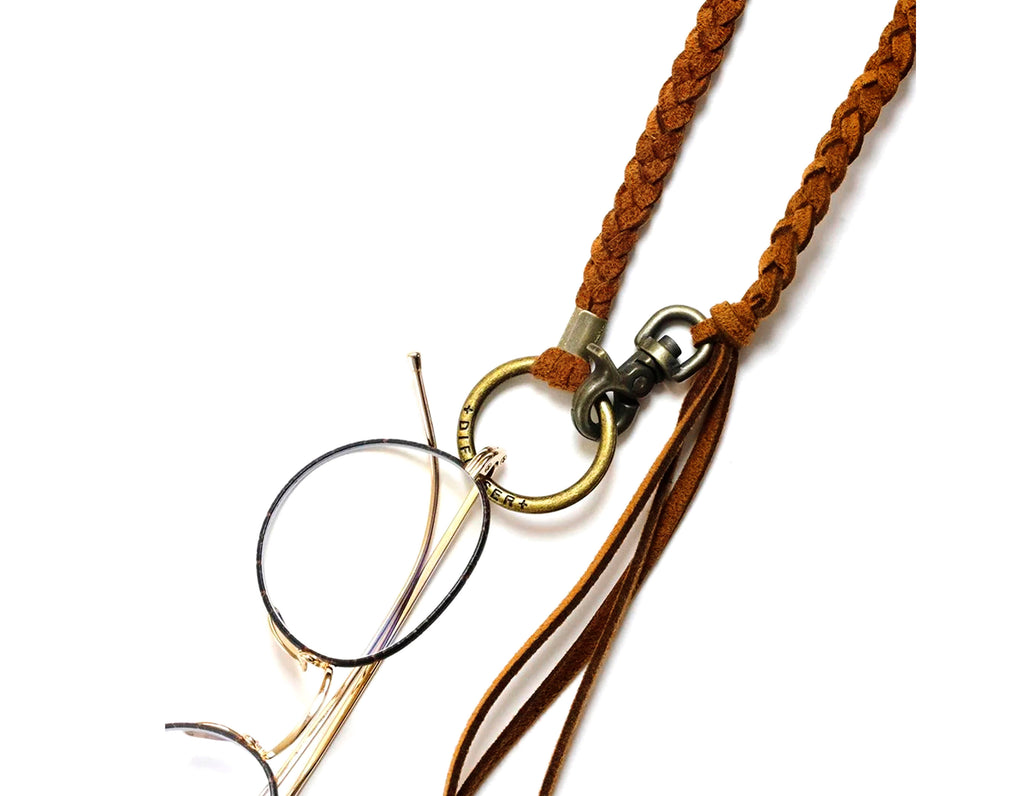 Diffuser Tokyo - Tech Suede Glasses Holder 金屬圈絨皮眼鏡繩-Brown【Blackzmith Exclusive Limited Edition】