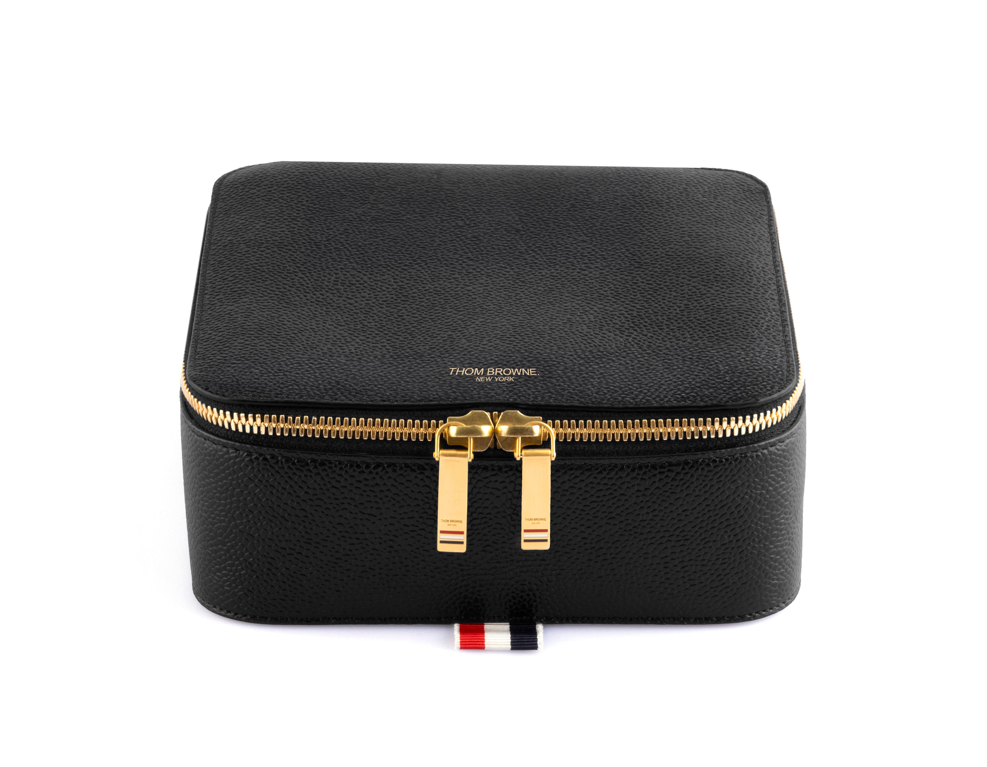Thom Browne - Eyewear Travel Case in Pebble Grain Leather-UAC067A-001