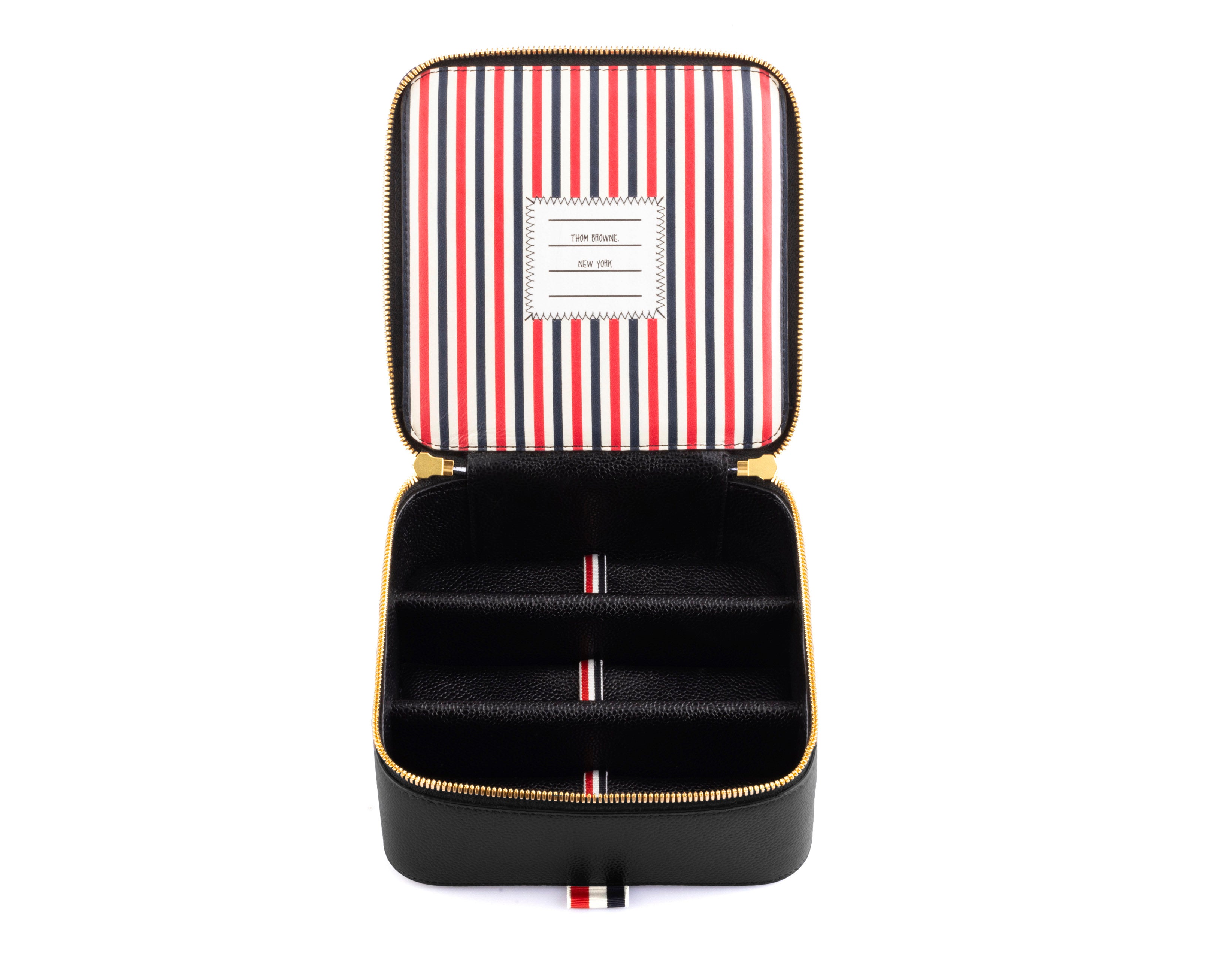 Thom Browne - Eyewear Travel Case in Pebble Grain Leather-UAC067A-001