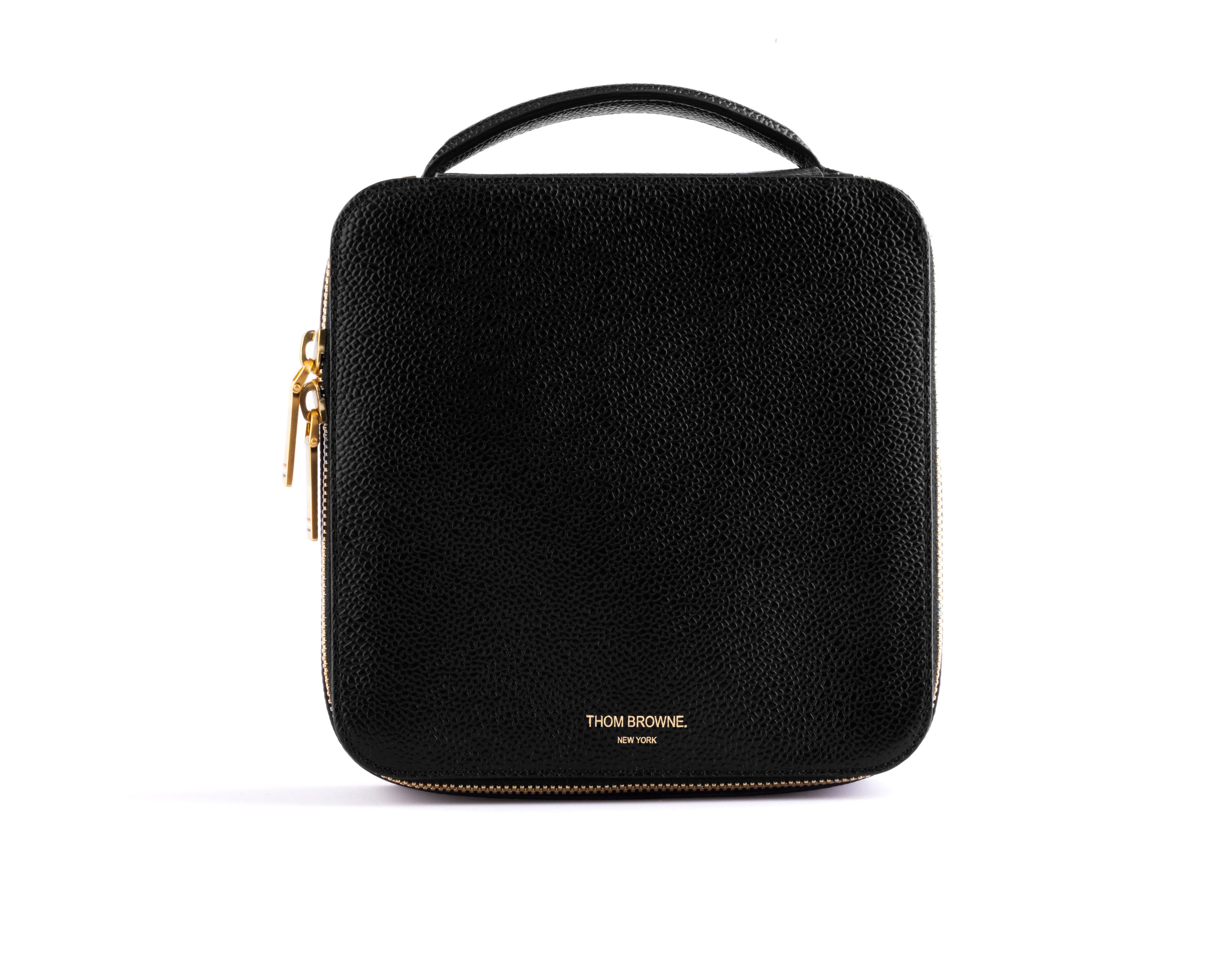 Thom Browne - Eyewear Travel Case in Pebble Grain Leather-UAC067A-001