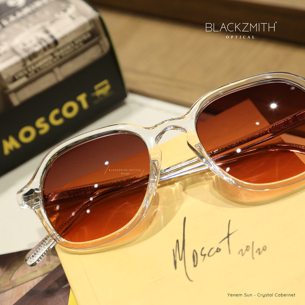 Moscot - Yenem Crystal- Cabernet Lens-SUN【New】