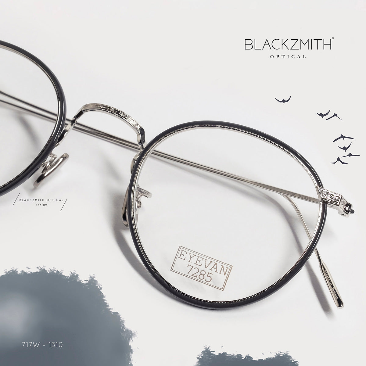 EYEVAN 7285　137 801 EYEVAN 7285 アイヴァン7285 137 クリップオン付きアイウェア