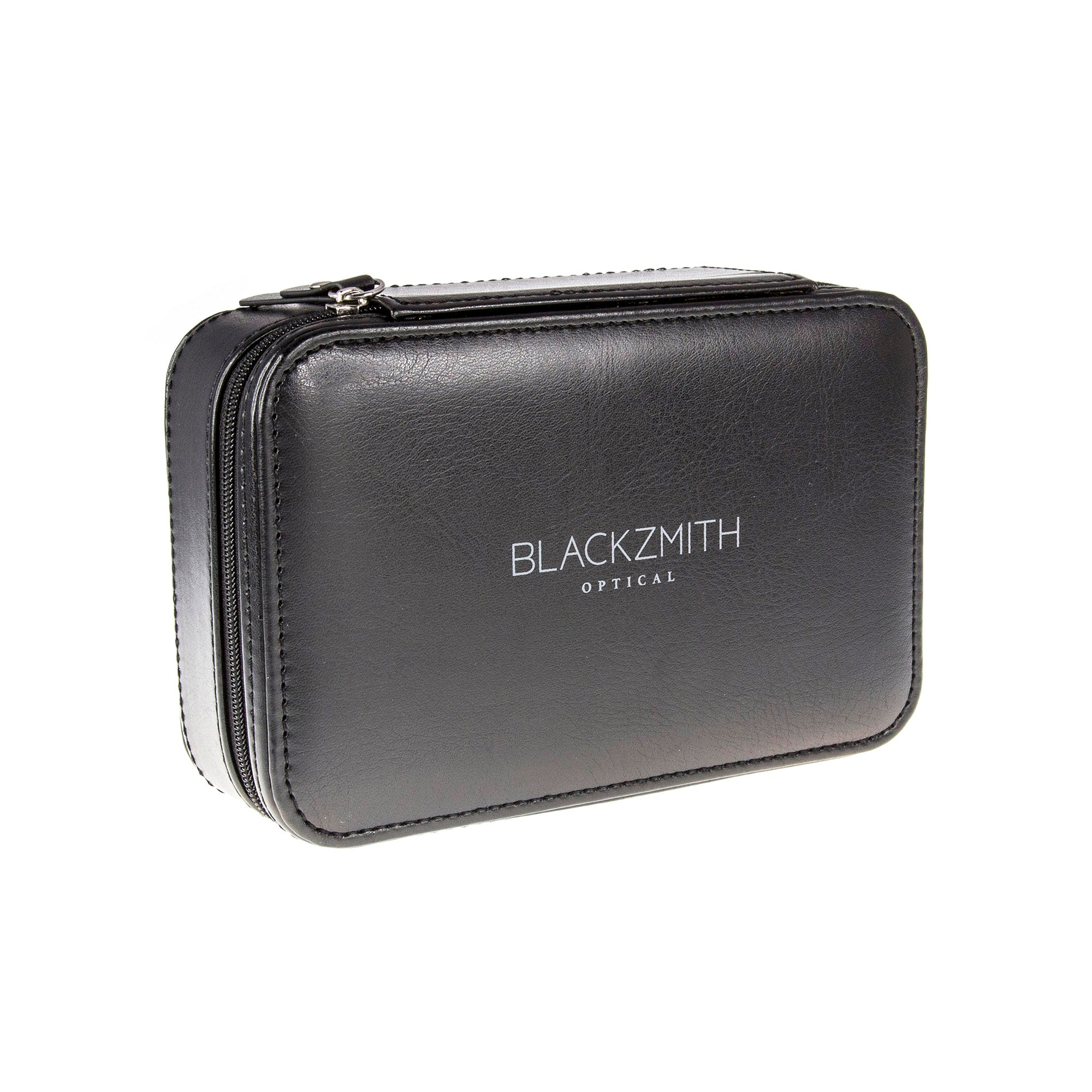 Blackzmith 手工皮革製眼鏡及配飾收納盒 (旅行專用) -黑色