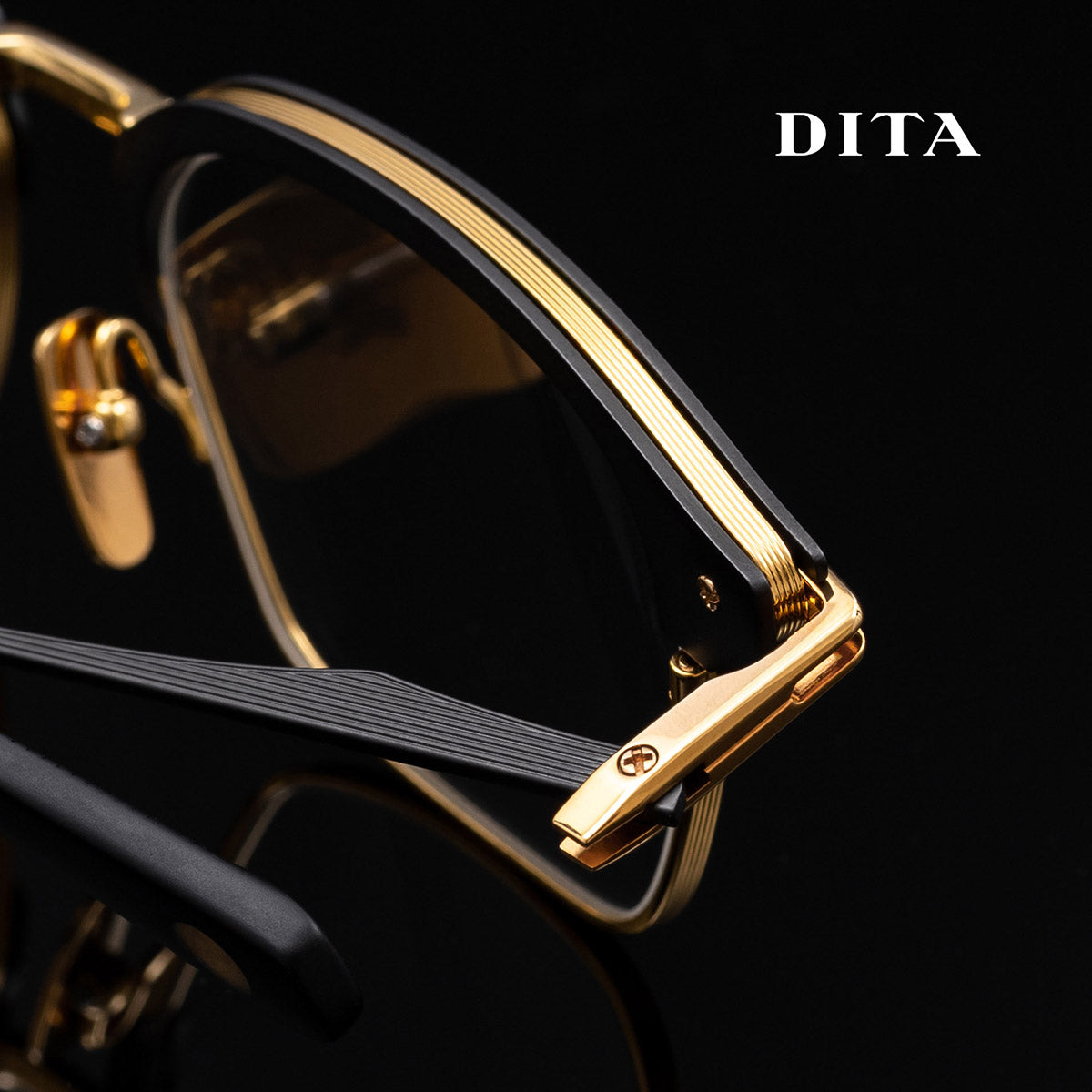 Dita - Typographer DTX142-01 BLKGLD(52)【New】
