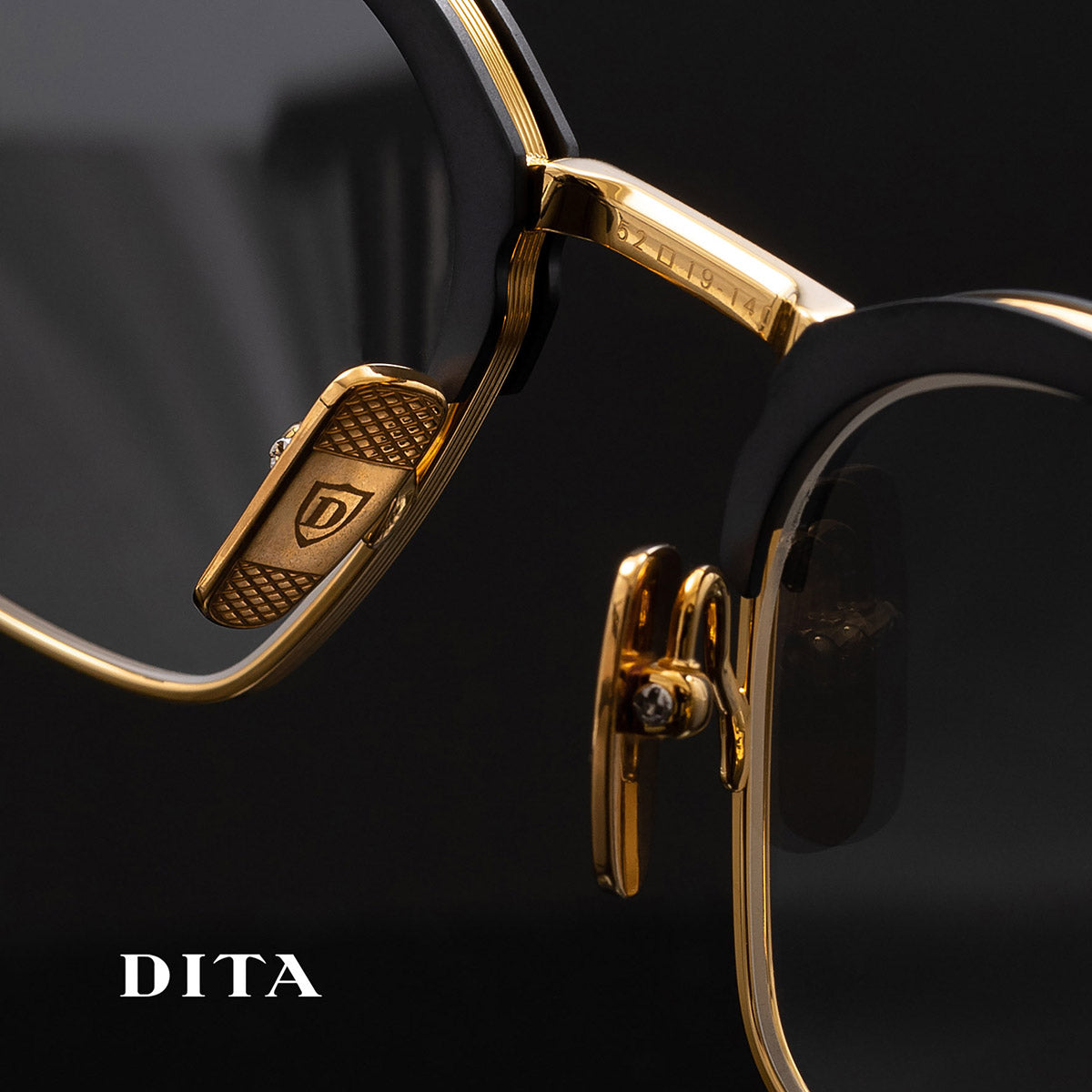 Dita - Typographer DTX142-01 BLKGLD(52)【New】