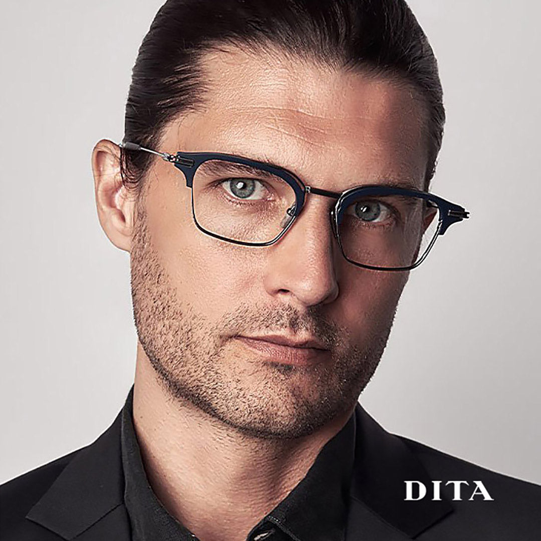 Dita - Typographer DTX142-03 NVYSLV (52)【New】