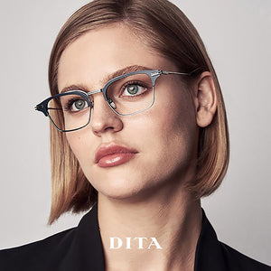 Dita - Typographer DTX142-03 NVYSLV (52)【New】