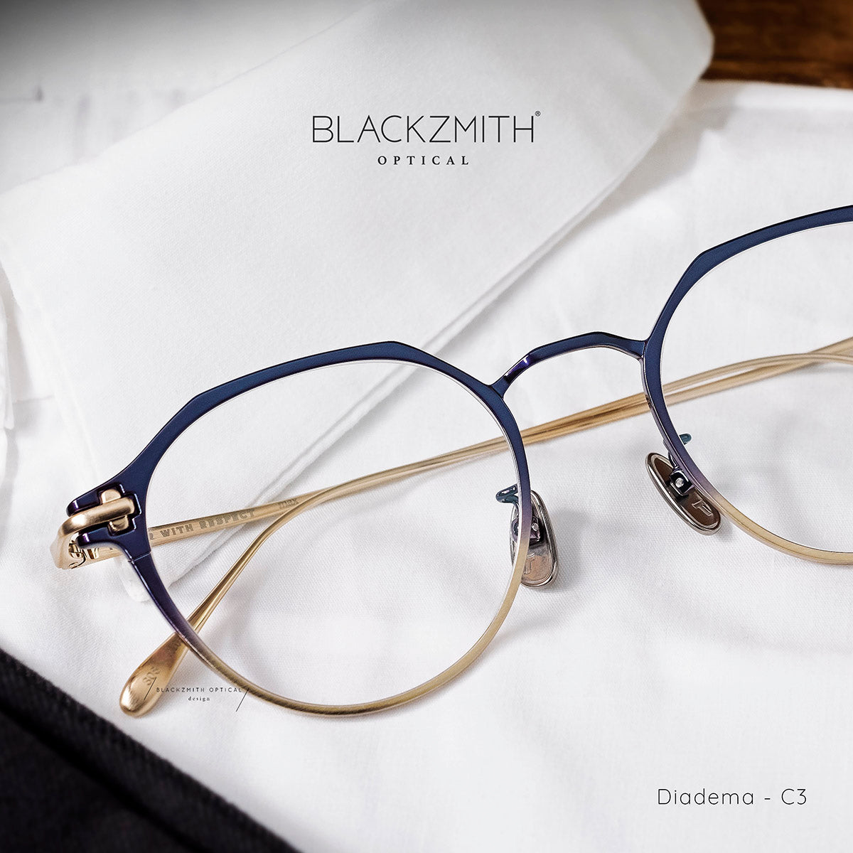 冬ギフト  Taylor with Respect - Diadema C3 – BLACKZMITH Optical 小物