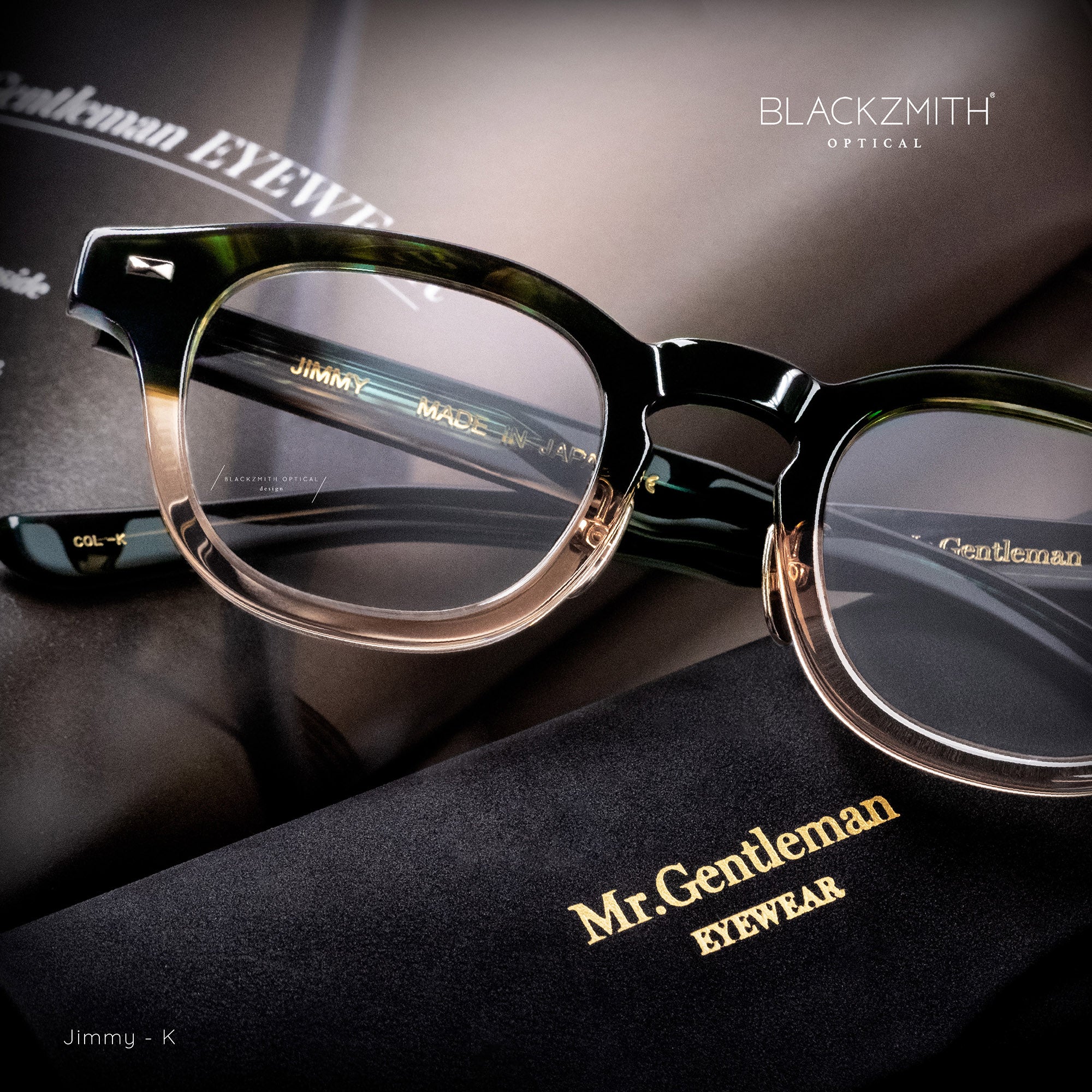 ■Mr.Gentleman ■JIMMY ■46size■BLACK JIMMY A - Black | Mr.Gentleman EYEWEAR