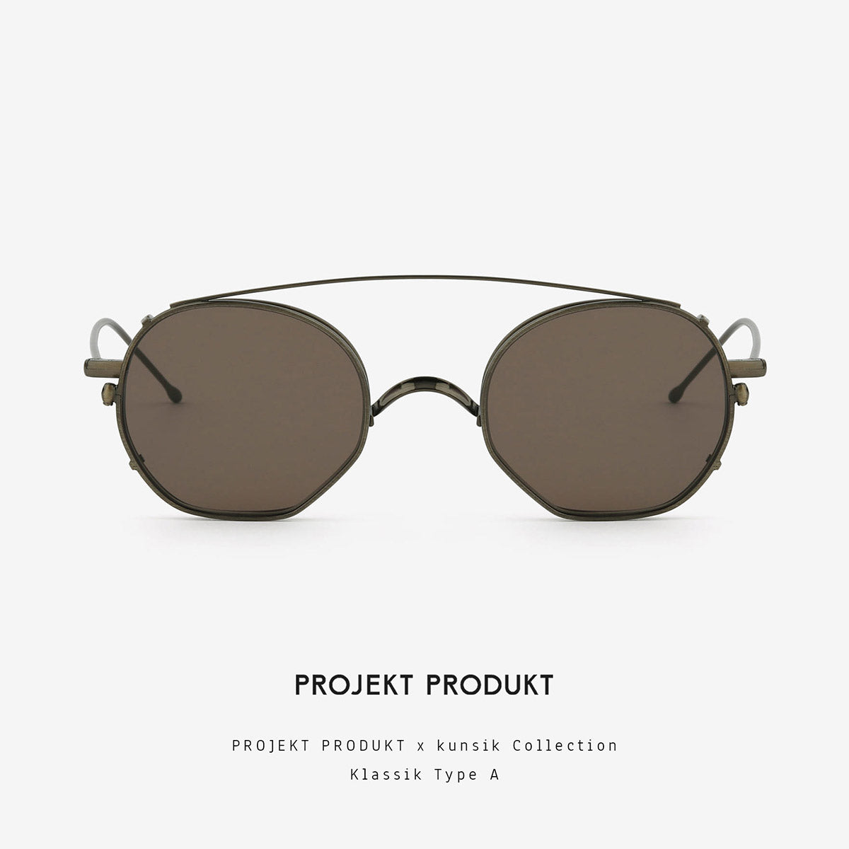 Projekt Produkt - Klassik type A (Narrow) C01-CLIP ON-Brown (CLIP ON只適用Klassik type A (Narrow) C01光學眼鏡)
