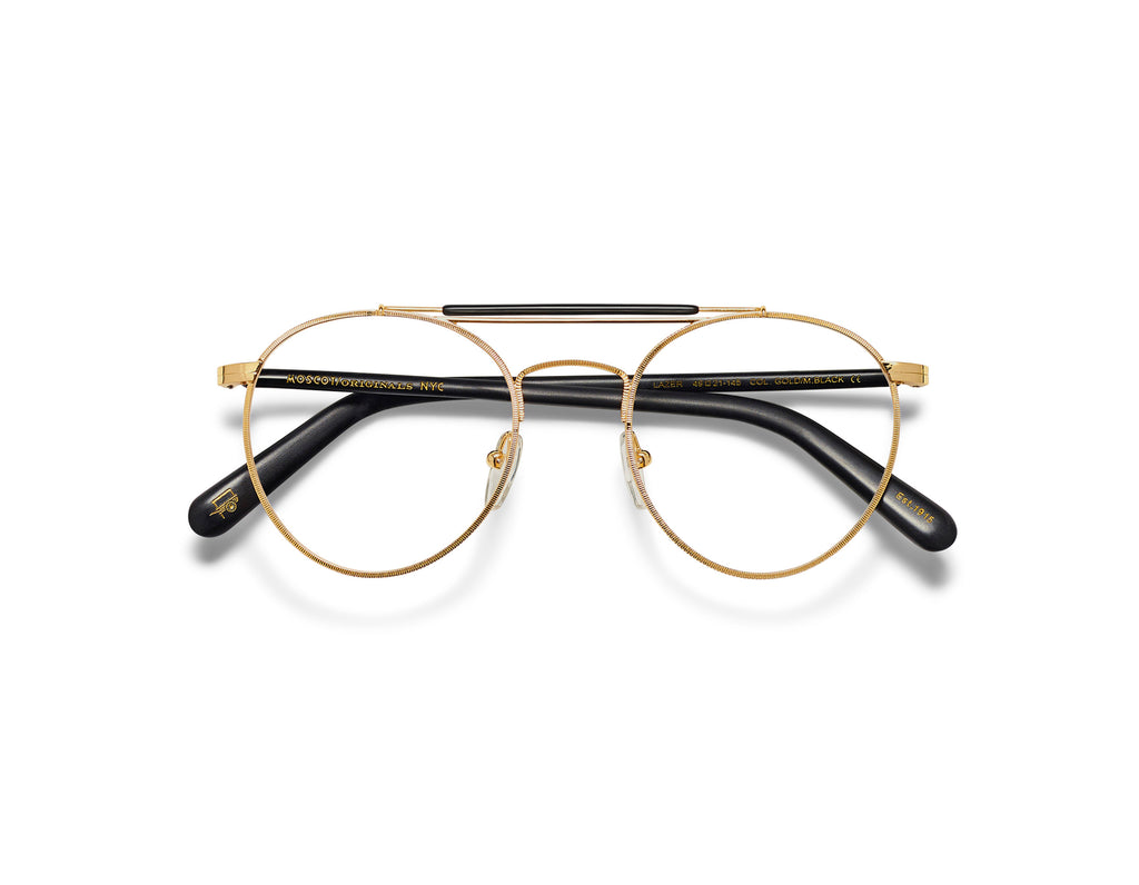 Moscot - Lazer Gold/Matte Black  (52)【New】