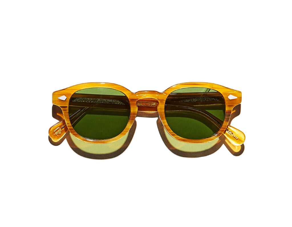 Moscot - Lemtosh Blonde Calibar/Green -Sun (46) (NAF)【New】