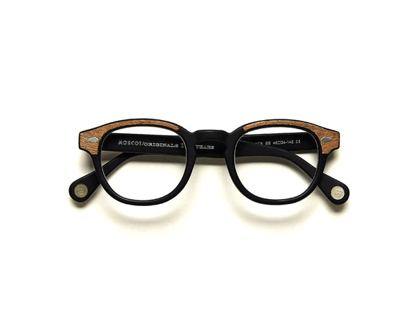 Moscot - Lemtosh Matt Black/Wood – BLACKZMITH Optical
