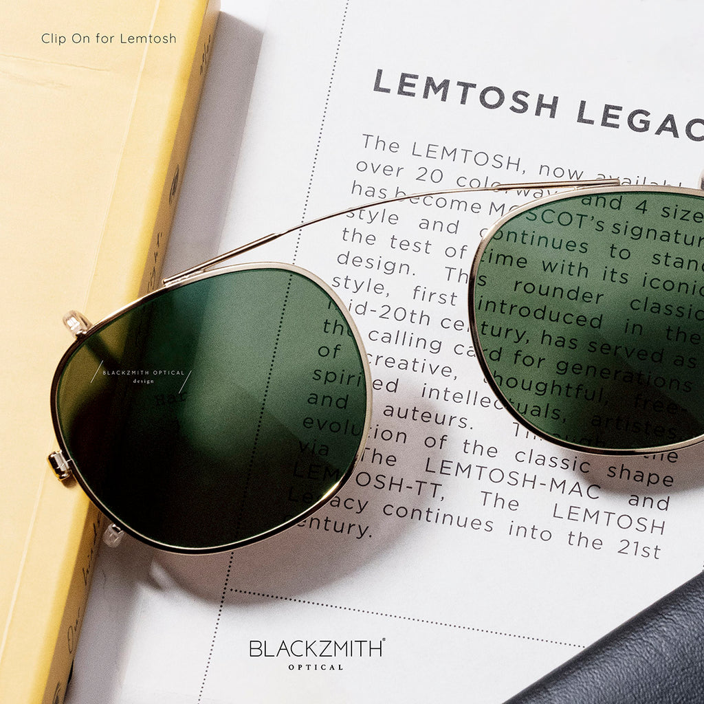 Moscot - Lemtosh Clip on - ClipTosh Gold (46) (CLIP ON for Lemtosh- Size 46 )【New】