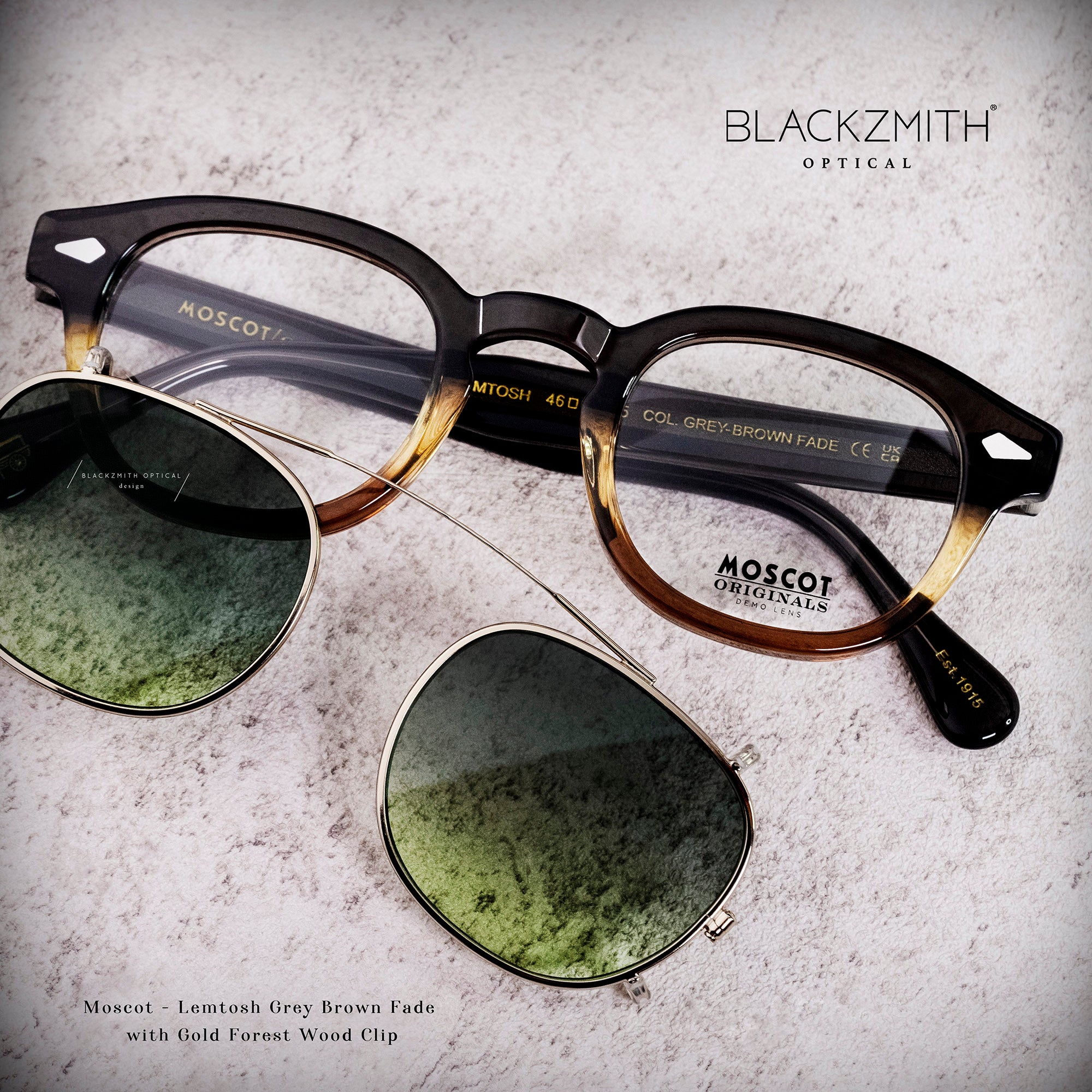 Moscot - Lemtosh Grey Brown Fade【New】